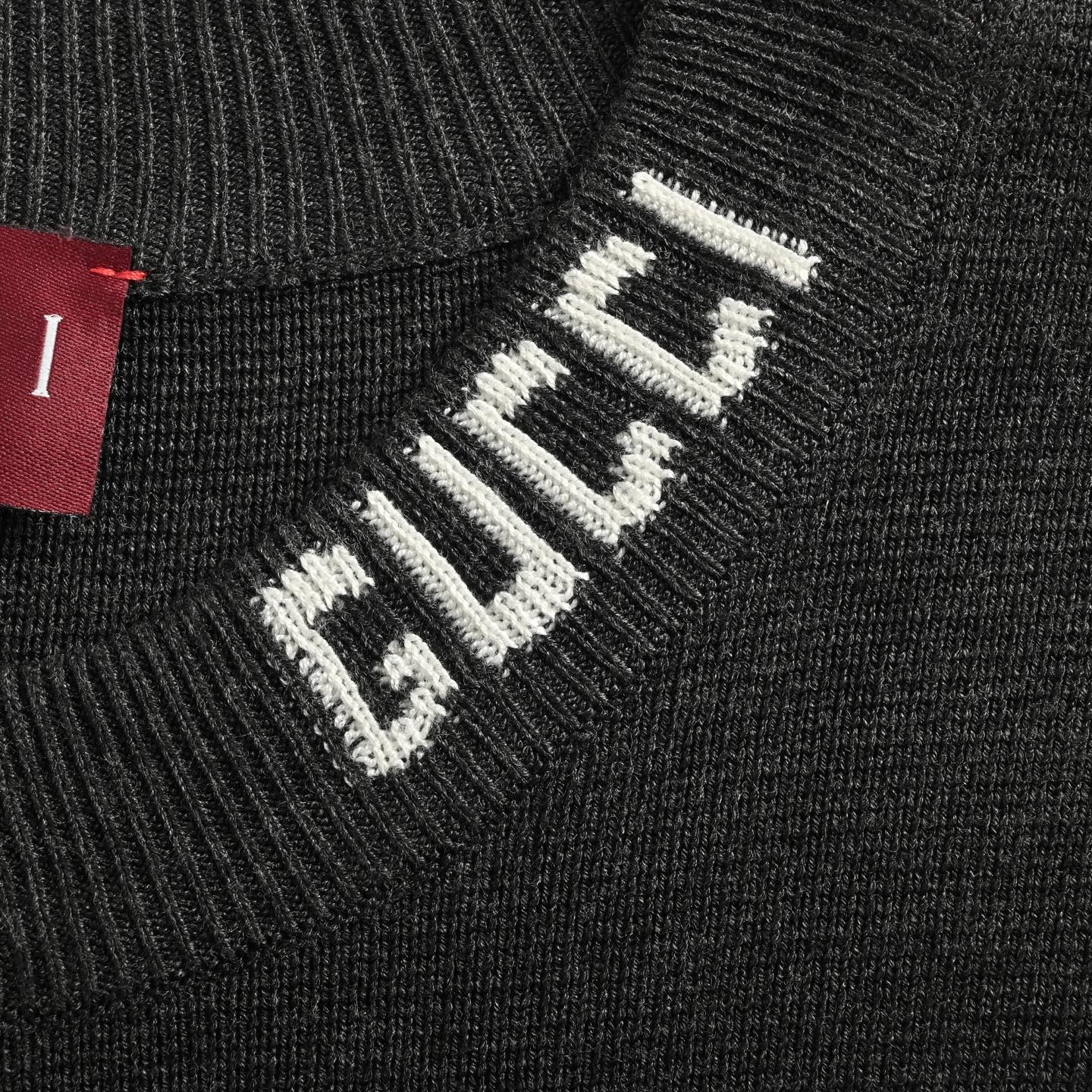 Gucci/古驰 25ss 领口字母提花针织短袖
