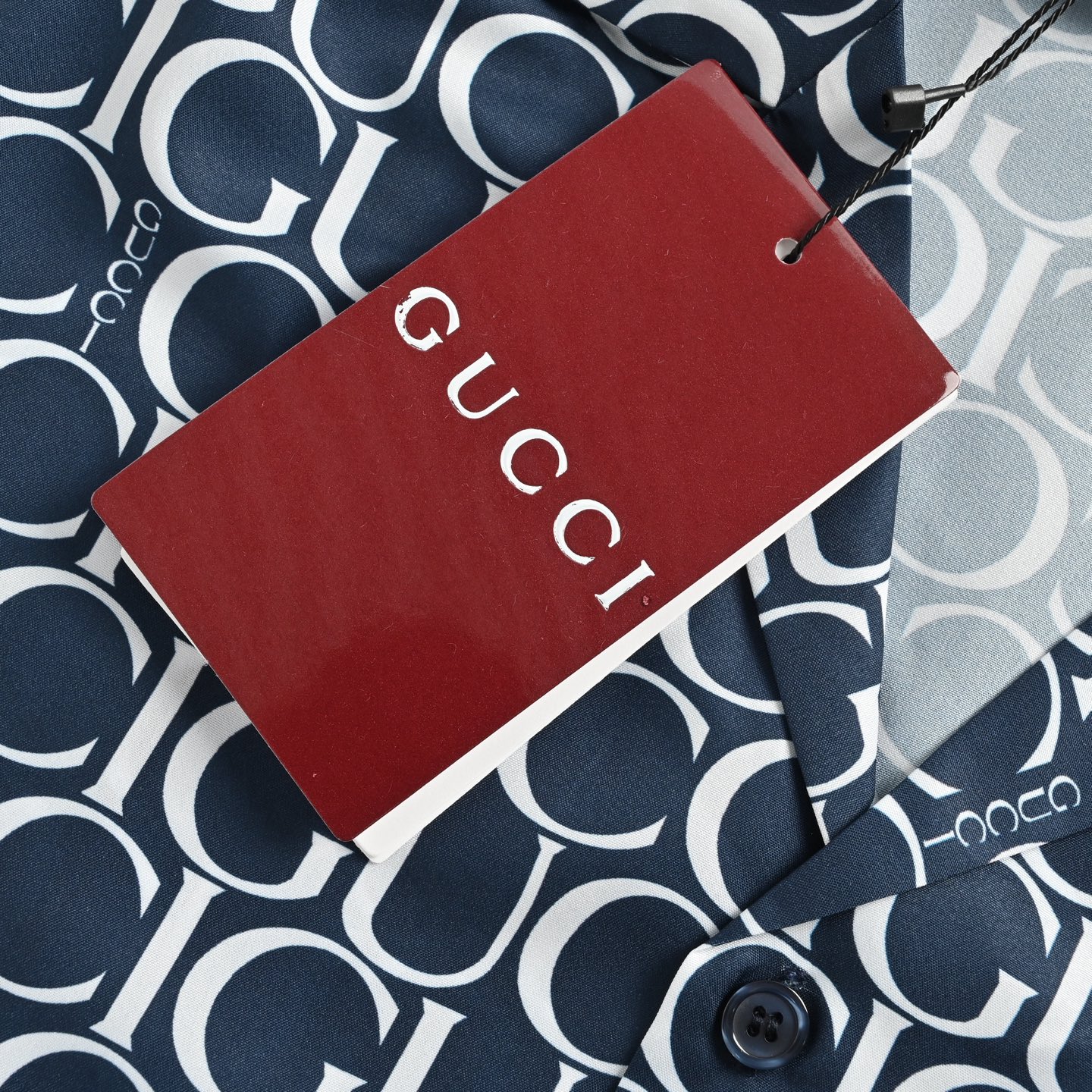 Gucci/古驰 24ss 满印弹幕印花短袖衬衫