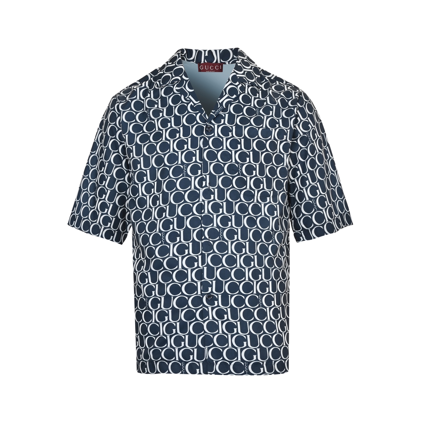 Gucci/古驰 24ss 满印弹幕印花短袖衬衫