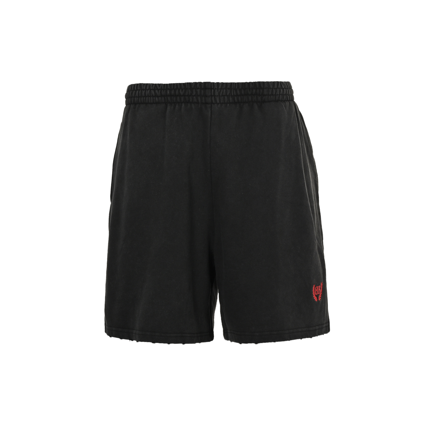 Balenciaga/巴黎世家 25ss 麦穗双B红标刺绣水洗短裤