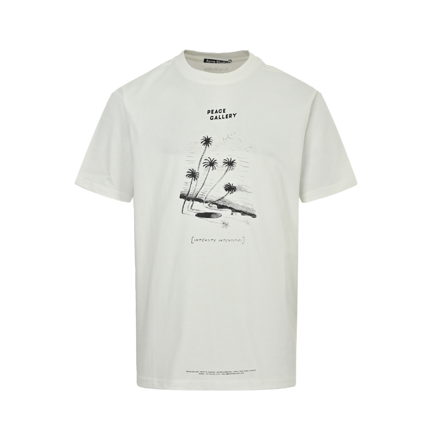 Acne Studios 25ss 椰树沙滩印花短袖