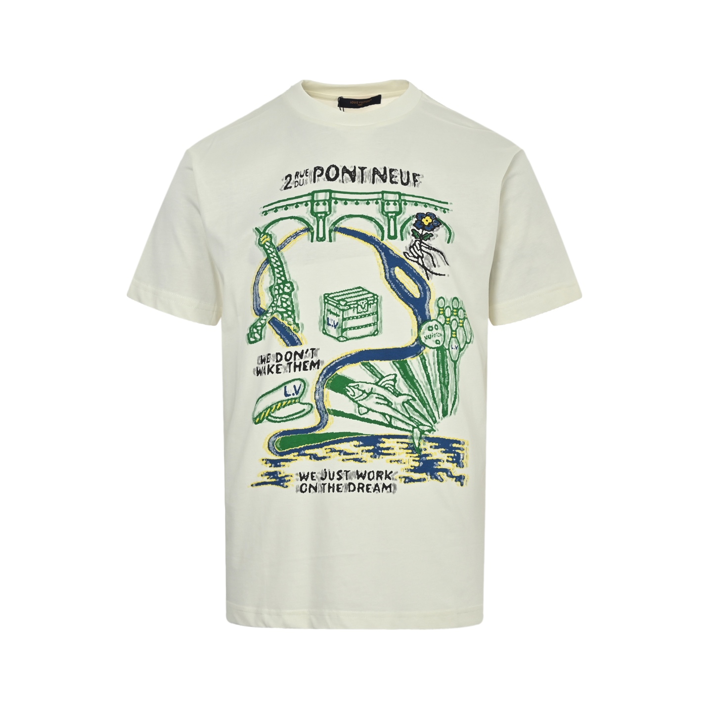 Louis Vuitton/路易威登 25ss 多元素印花短袖