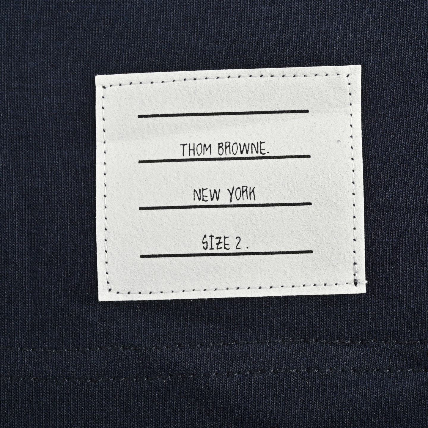 Thom Browne/汤姆布朗 25ss 袖口三色条纹织带短袖