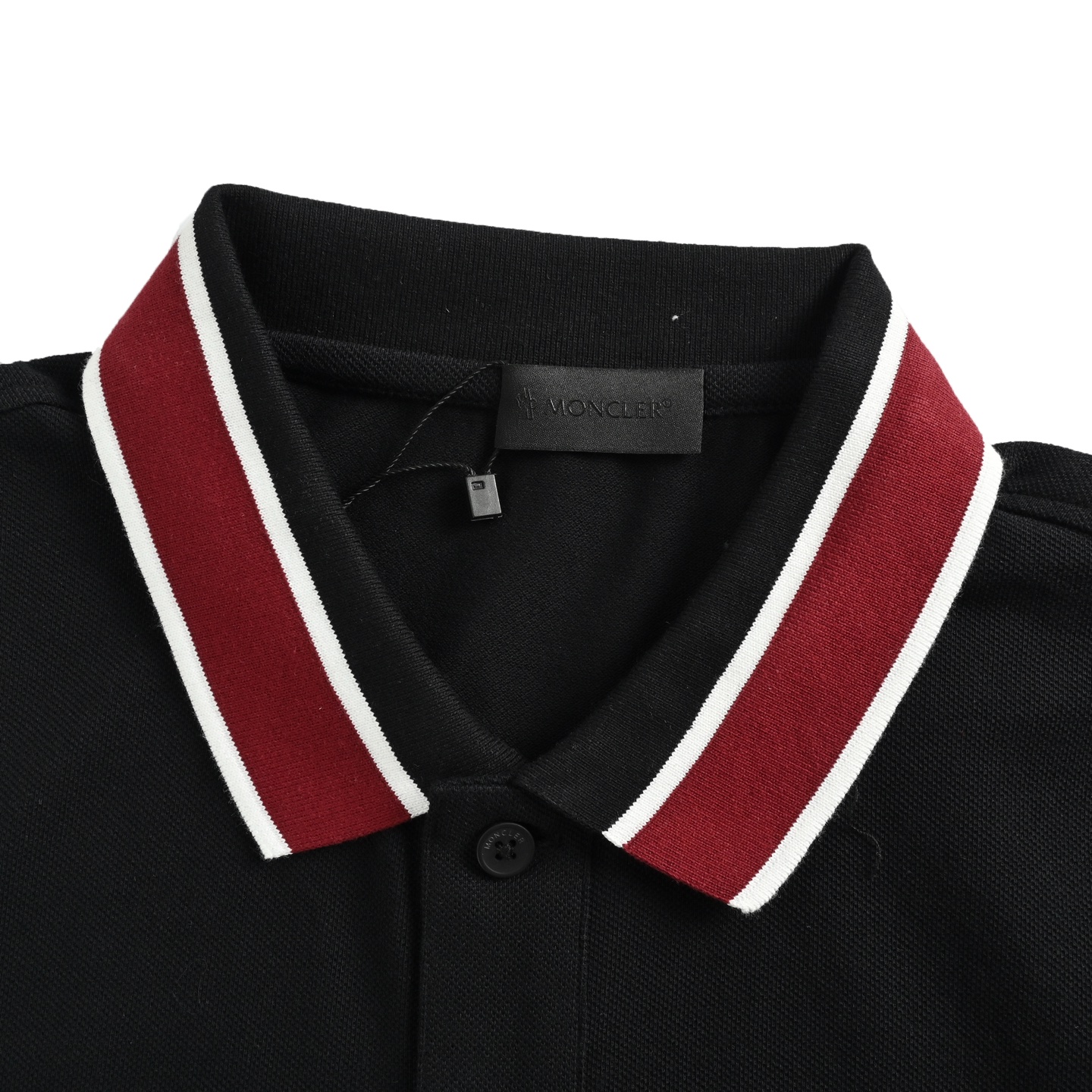 Moncler/蒙口 25ss 红领刺绣徽标Polo短袖