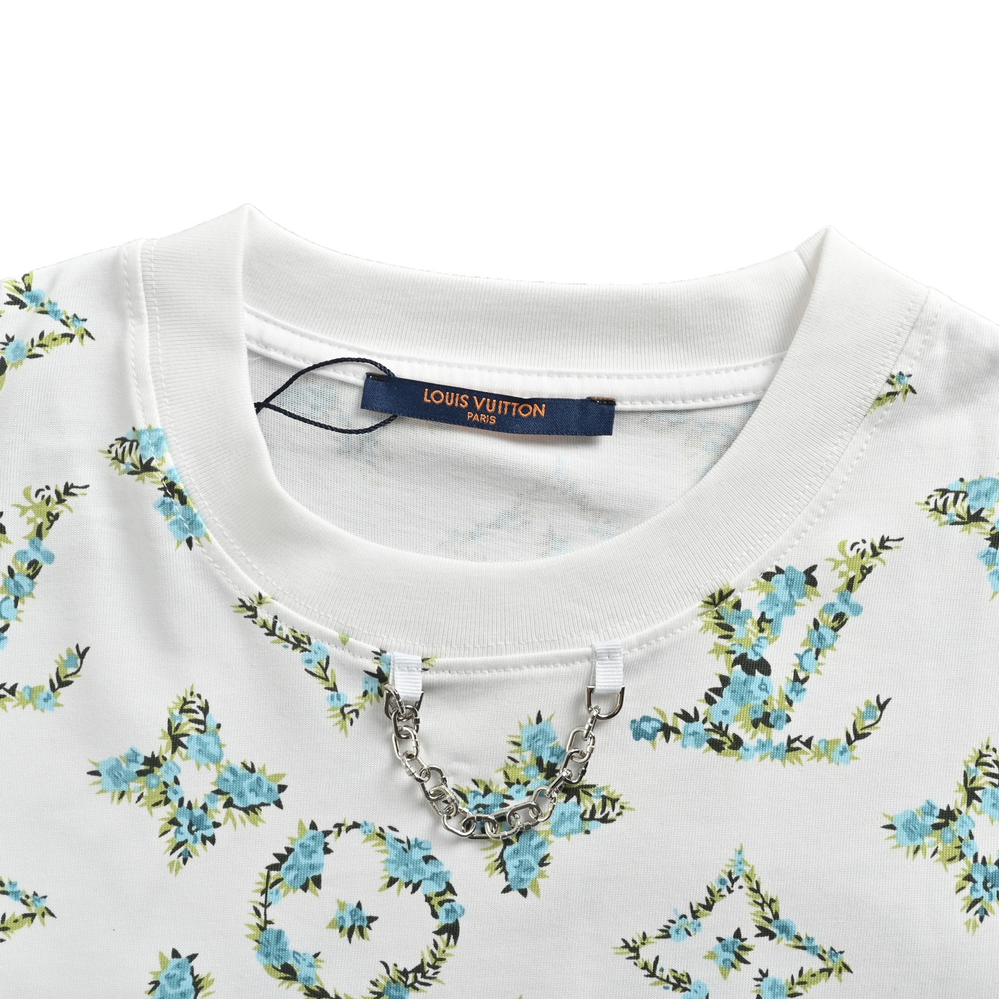 Louis Vuitton/路易威登 25ss 链条花绘印花短袖