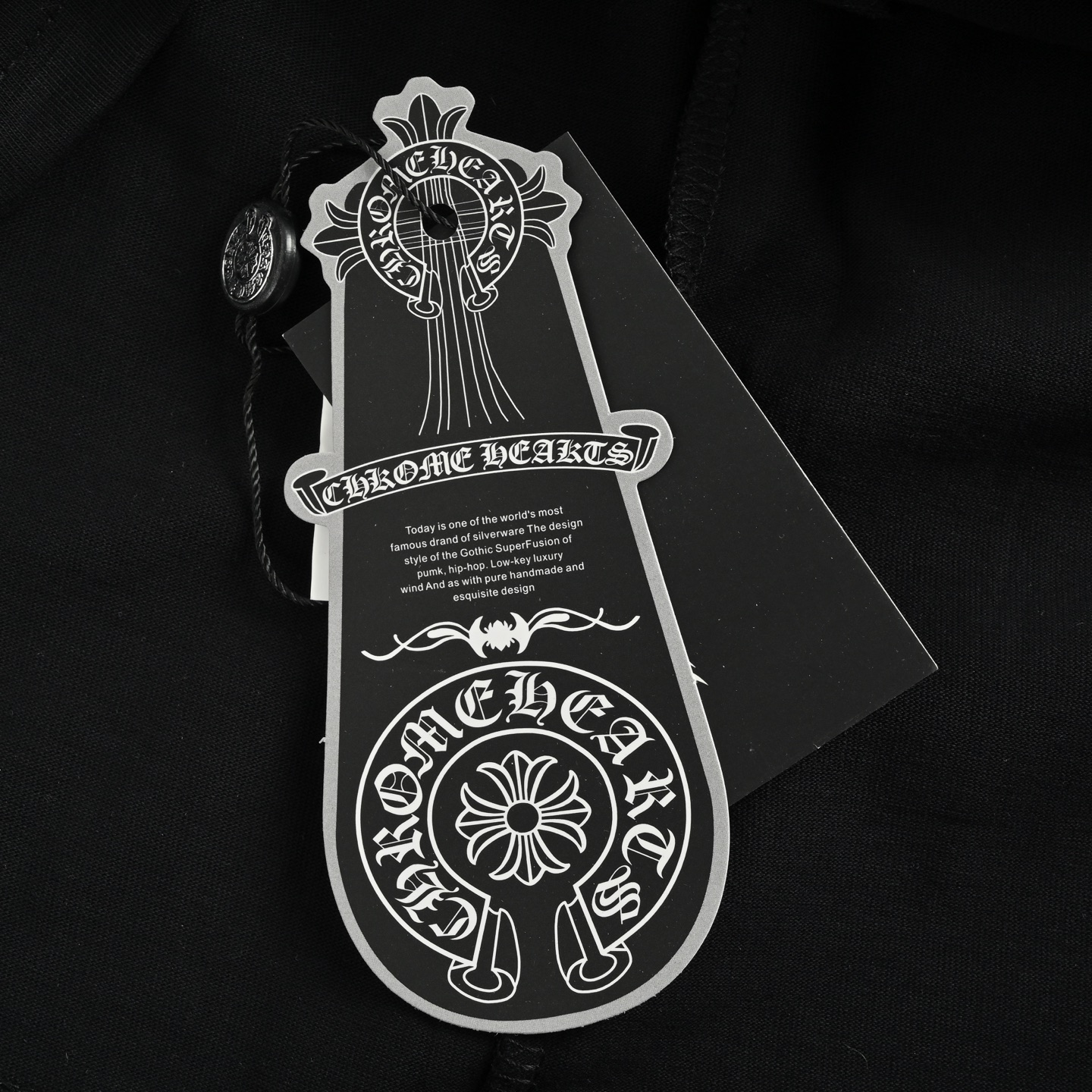 Chrome Hearts/克罗心 领口皮标十字架短袖