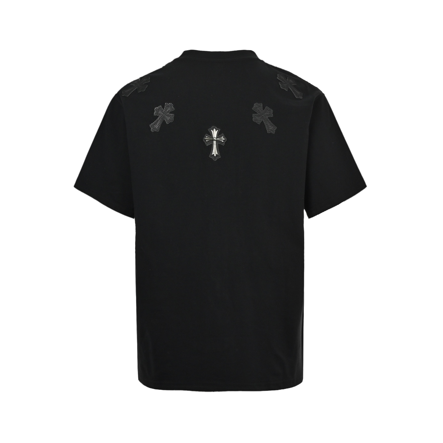 Chrome Hearts/克罗心 领口皮标十字架短袖