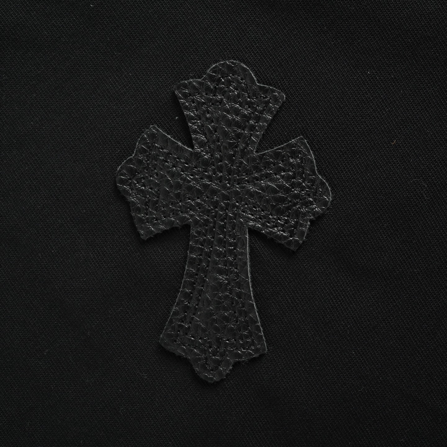 Chrome Hearts/克罗心 领口皮标十字架短袖