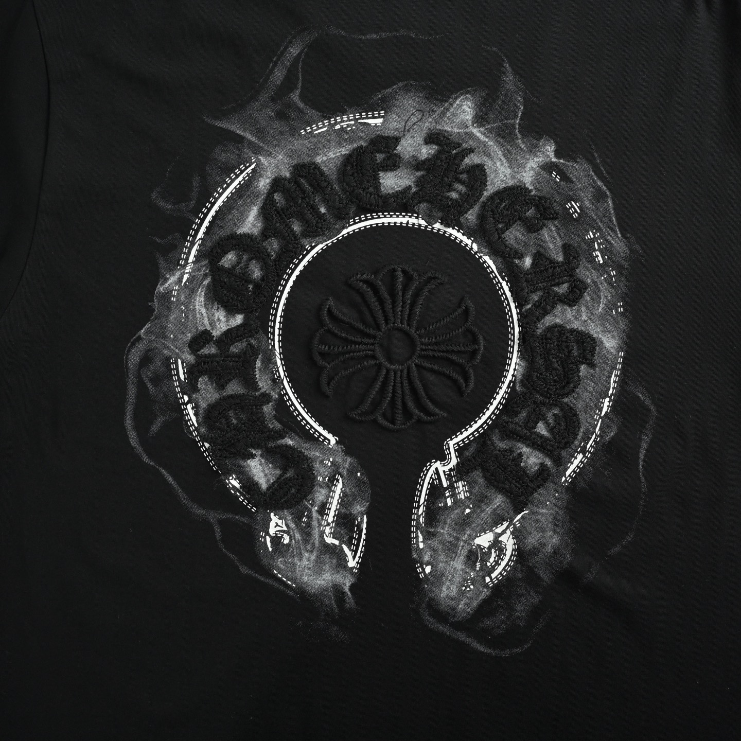 Chrome Hearts/克罗心 中空浮雕马蹄短袖
