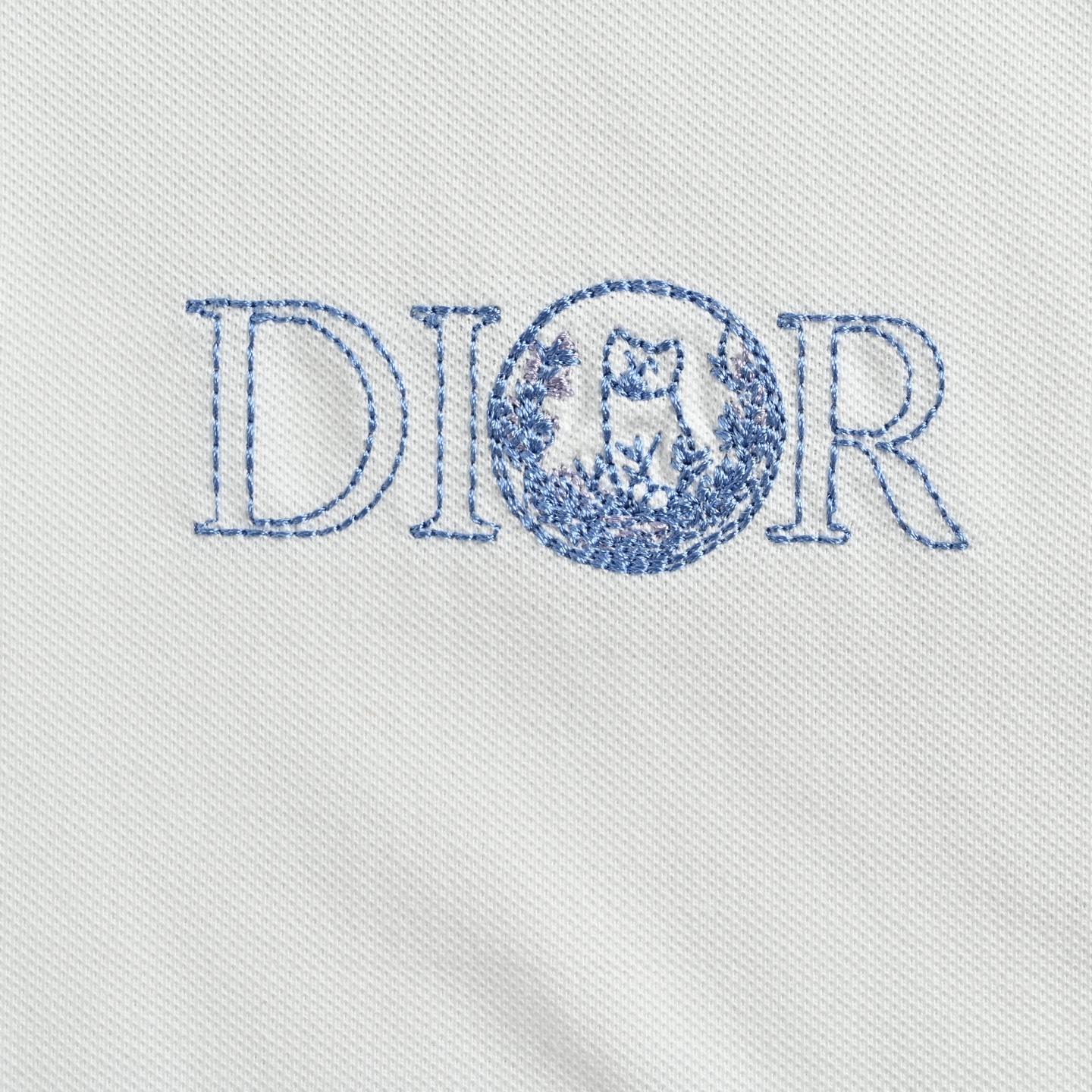 Dior/迪奥 25ss 小蓝猫刺绣Polo短袖