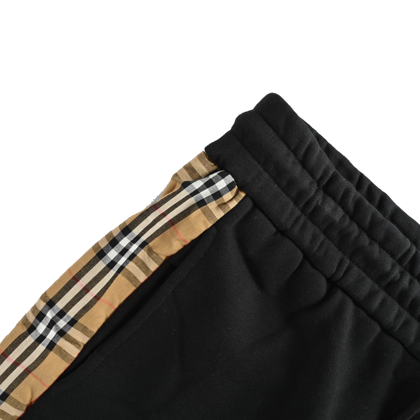 Burberry/巴宝莉 23ss 侧边格纹织带短裤