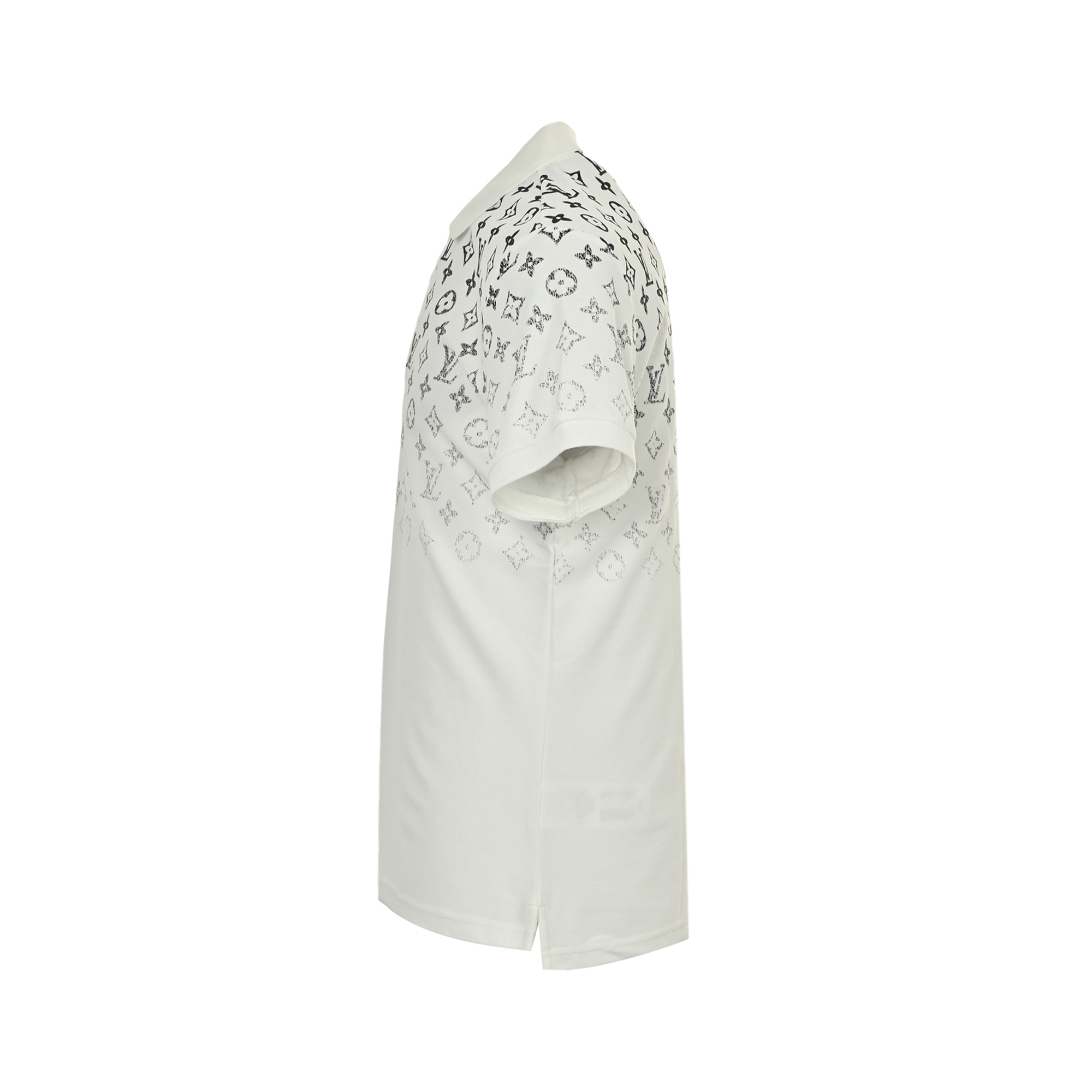 Louis Vuitton/路易威登 25ss 老花渐变Polo短袖 黑色 白色