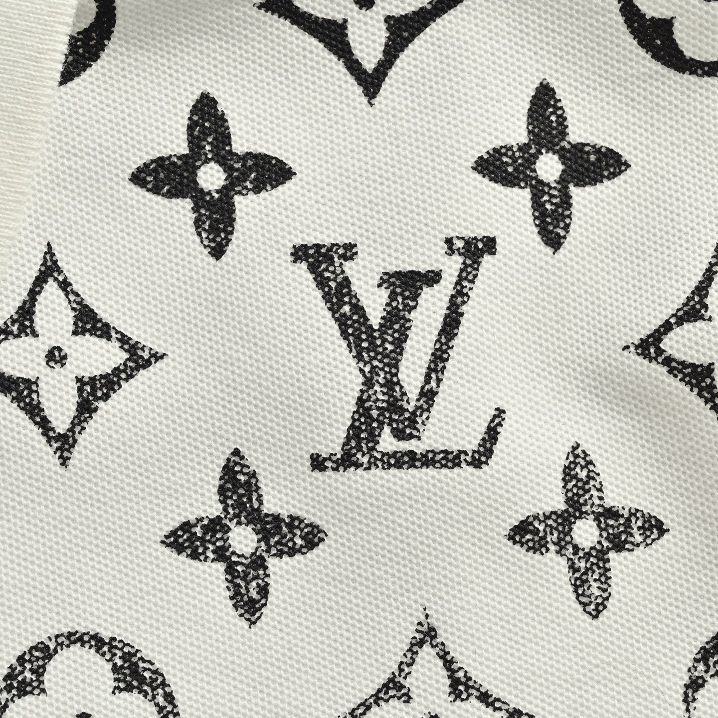 Louis Vuitton/路易威登 25ss 老花渐变Polo短袖 黑色 白色