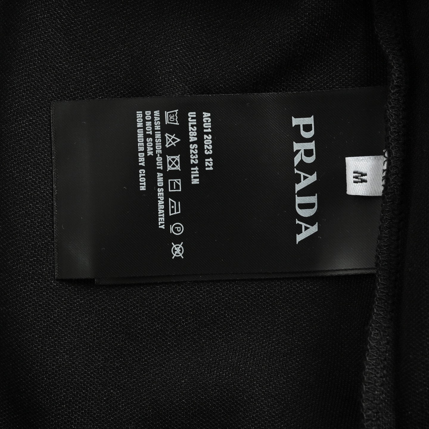 Prada/普拉达 条纹拼接三角标Polo短袖