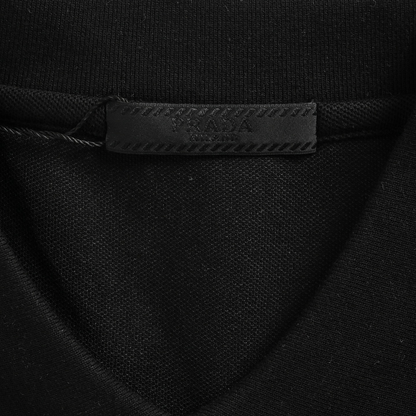 Prada/普拉达 条纹拼接三角标Polo短袖