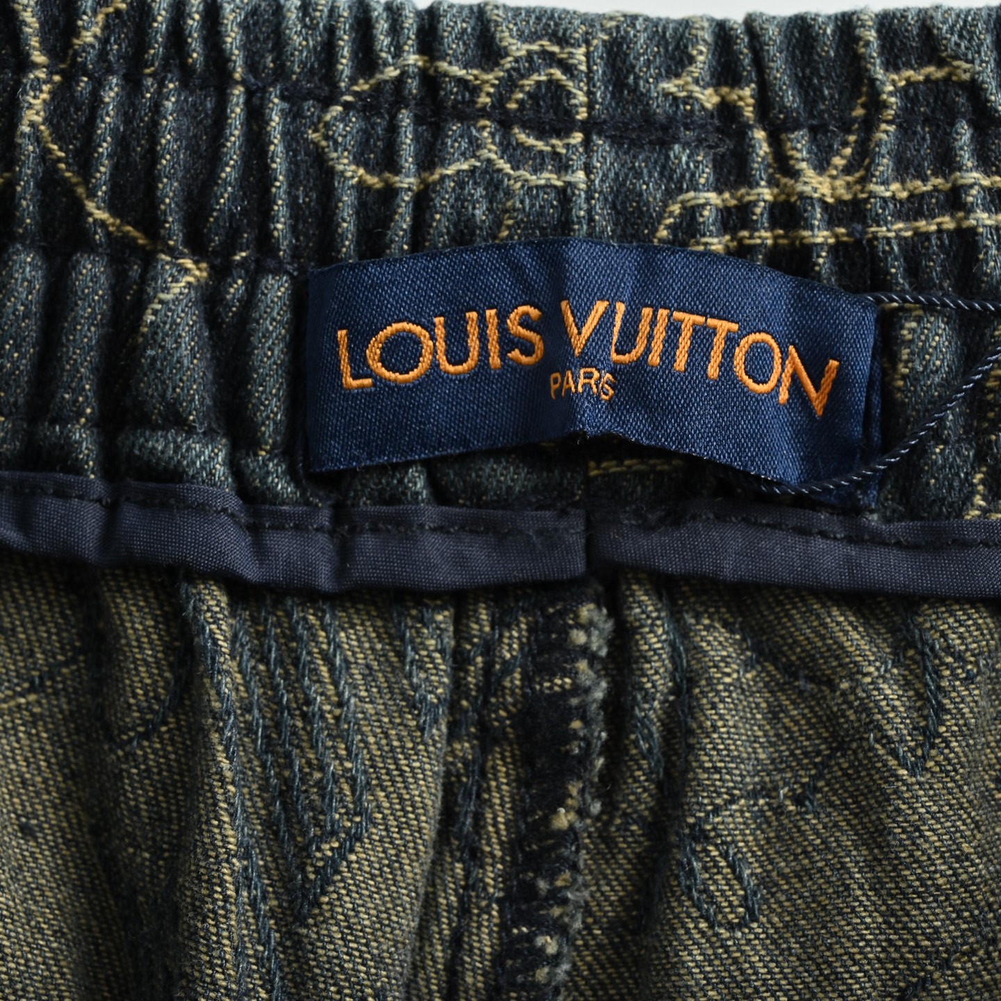 Louis Vuitton/路易威登 25ss 金线藤蔓刺绣牛仔短裤