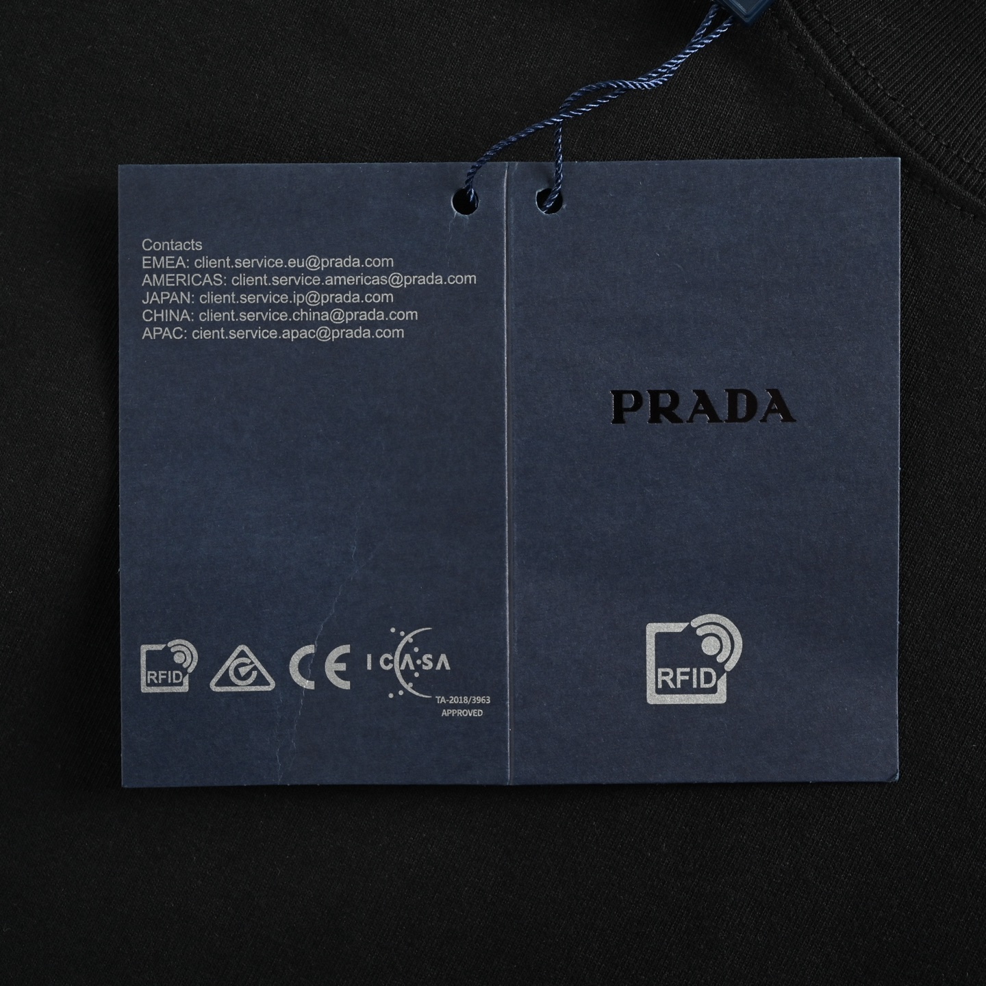 Prada/普拉达 25ss 胸口小logo贴布刺绣短袖 黑色 白色