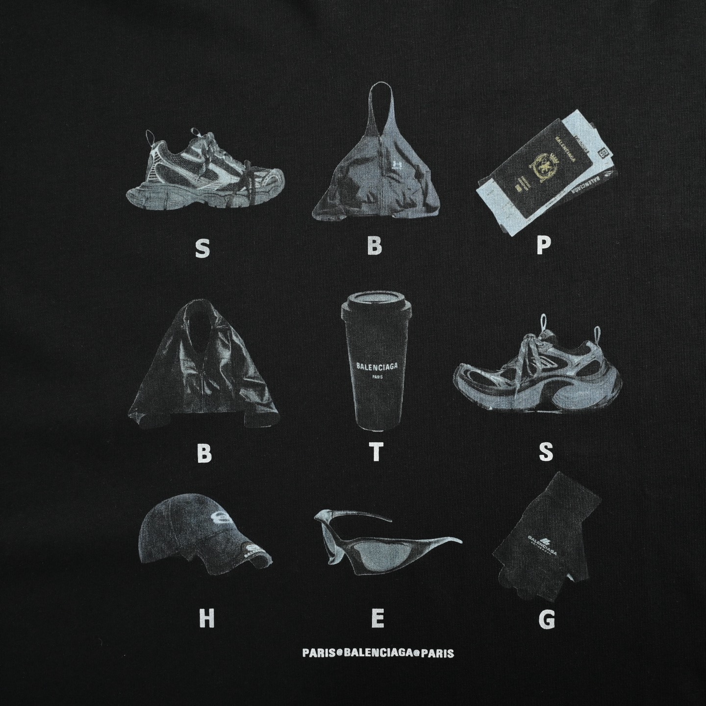 Balenciaga/巴黎世家 25ss 经典单品印花短袖
