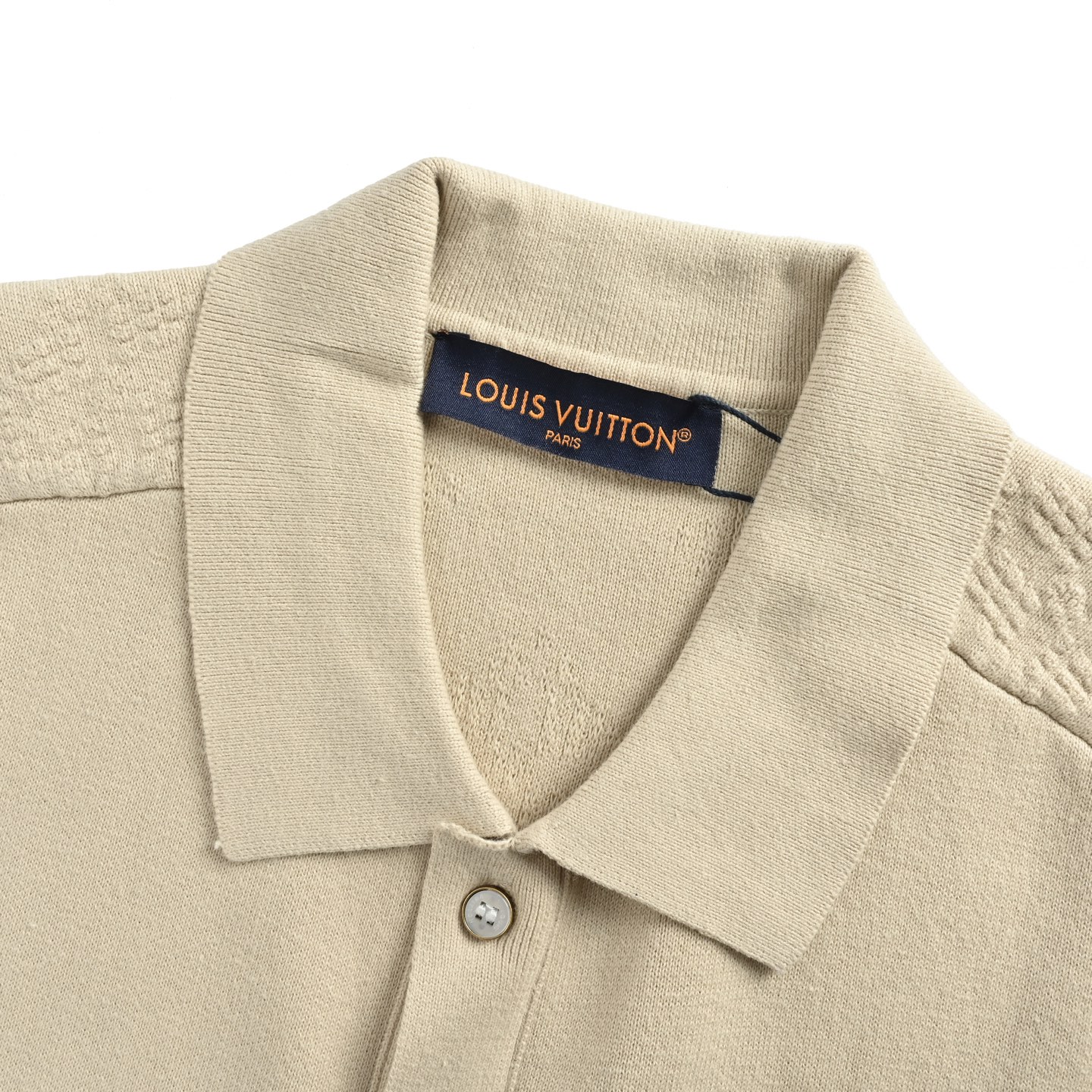 Louis Vuitton/路易威登 25ss 口袋提花logo针织短袖衬衫