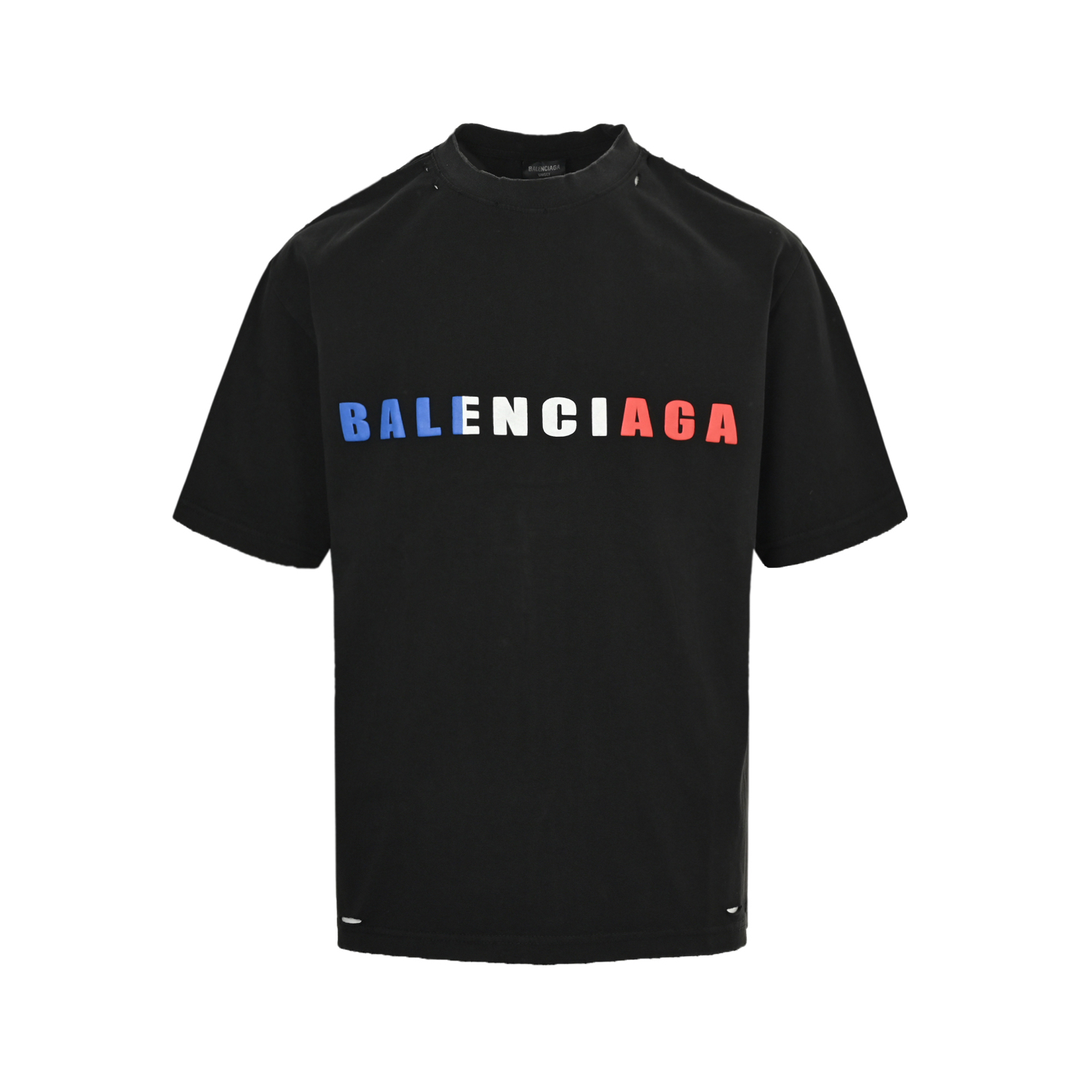 Balenciaga/巴黎世家 25ss 撞色字母发泡印花短袖