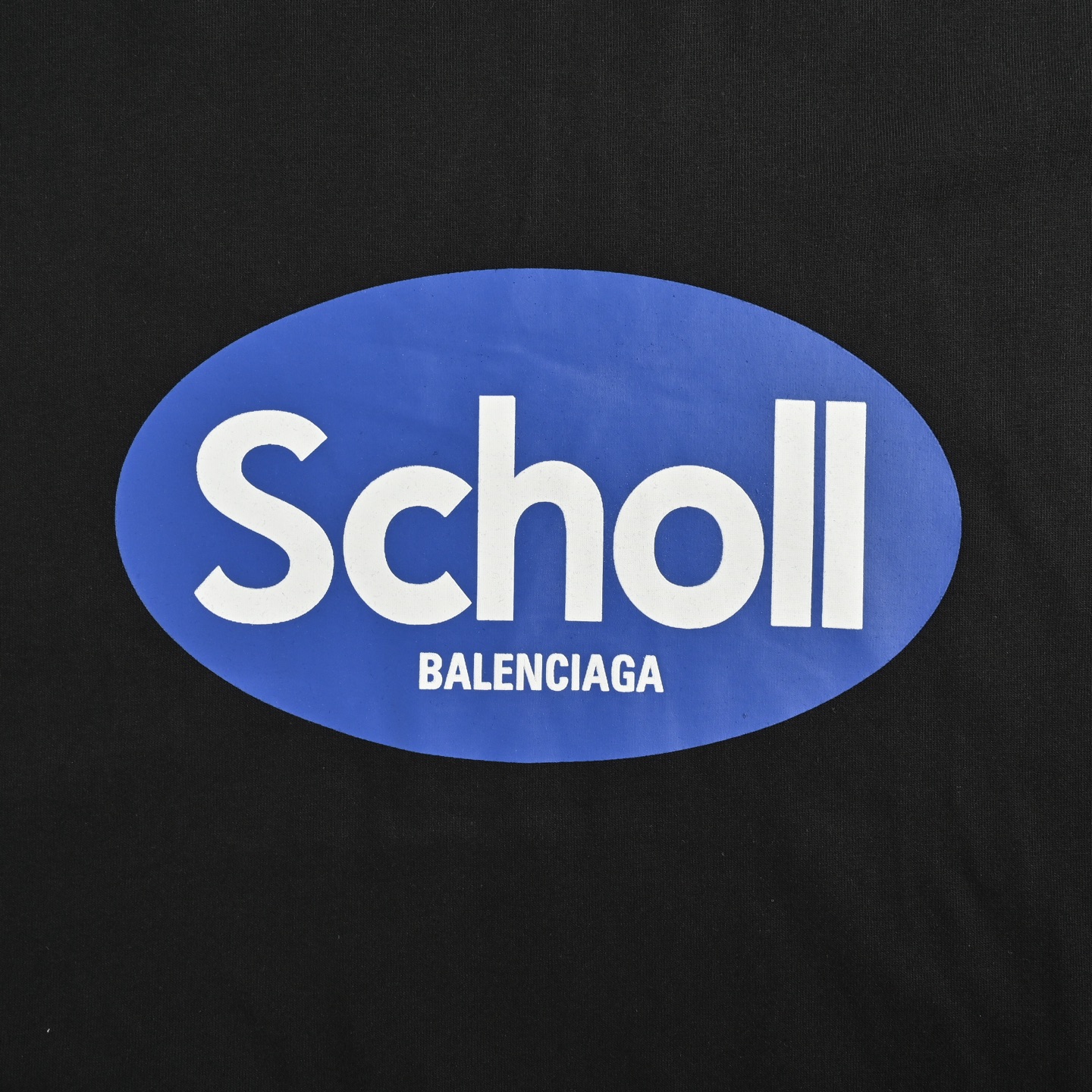 Balenciaga/巴黎世家 scholl联名系列字母圆领短袖