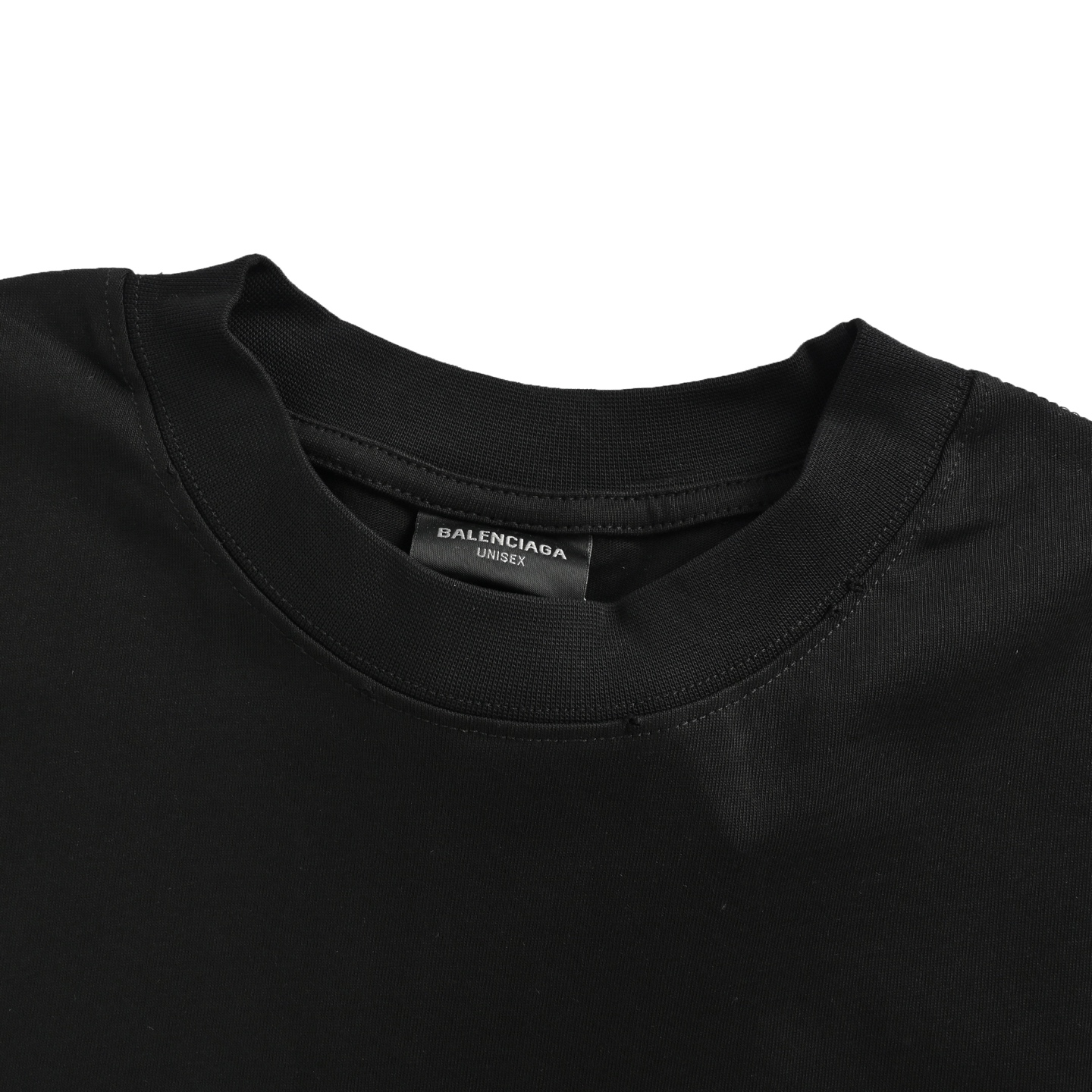 Balenciaga/巴黎世家 25ss 做旧斑驳字母印花短袖