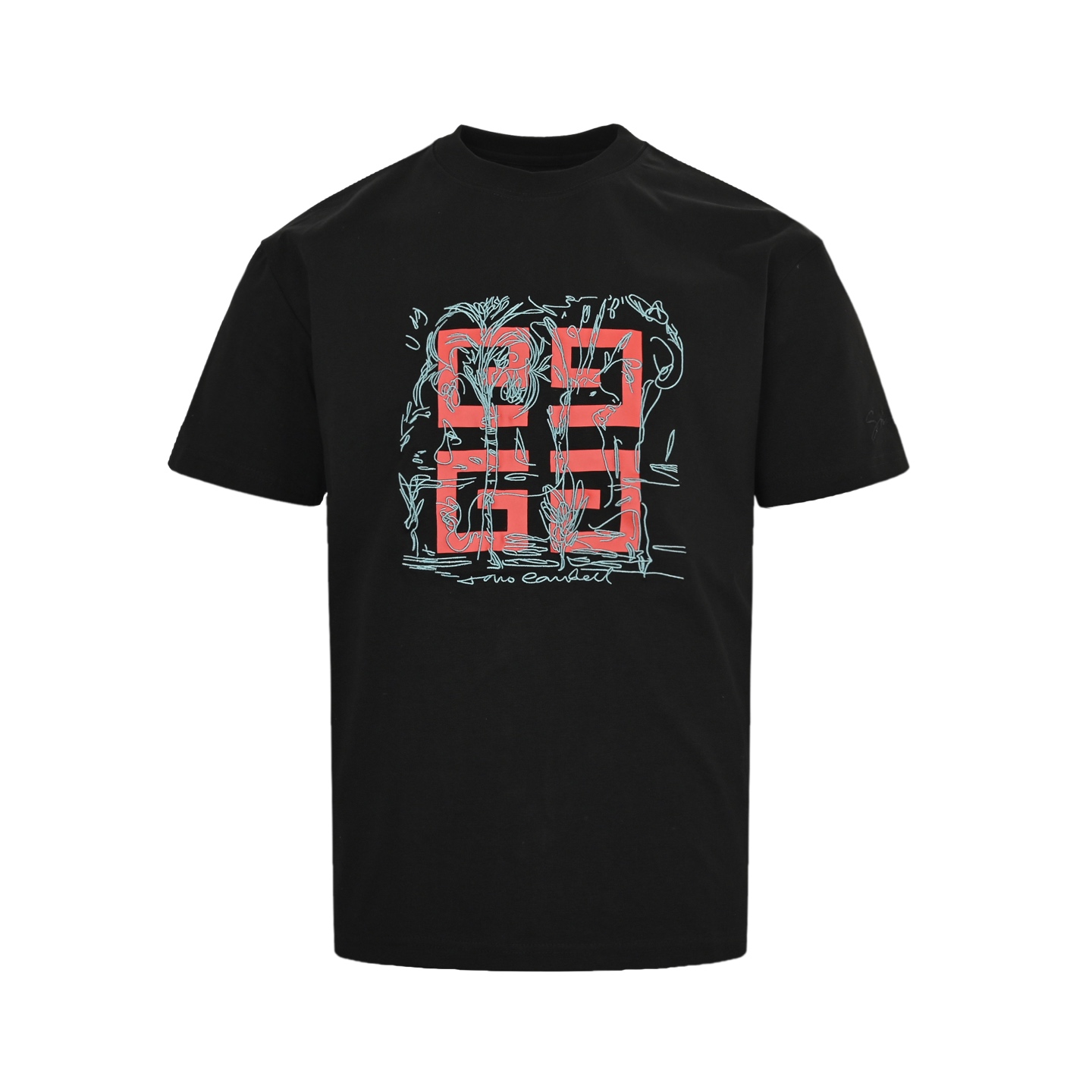 GIVENCHY/纪梵希 25ss Tomo联名刺绣印花短袖