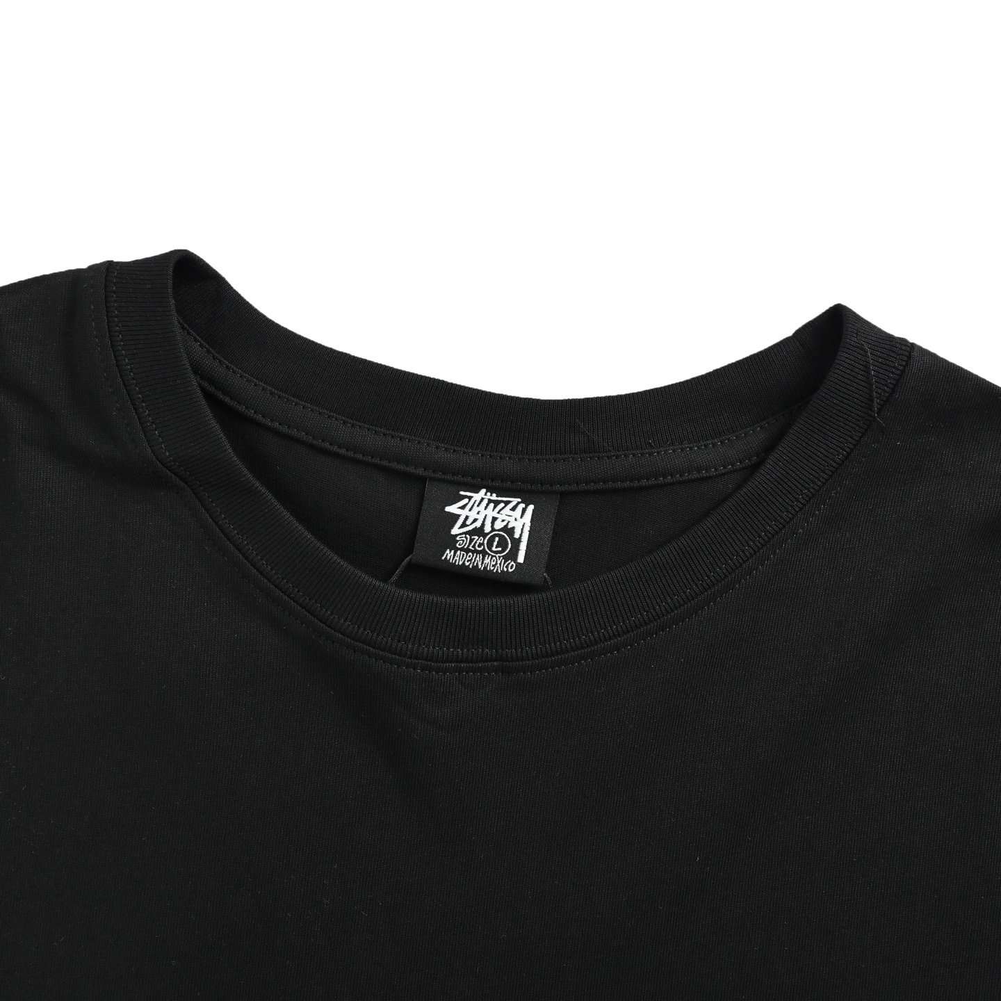 Stussy/斯图西 25ss 樱桃黑八印花短袖 前幅字母印花搭配背后樱桃黑八图案