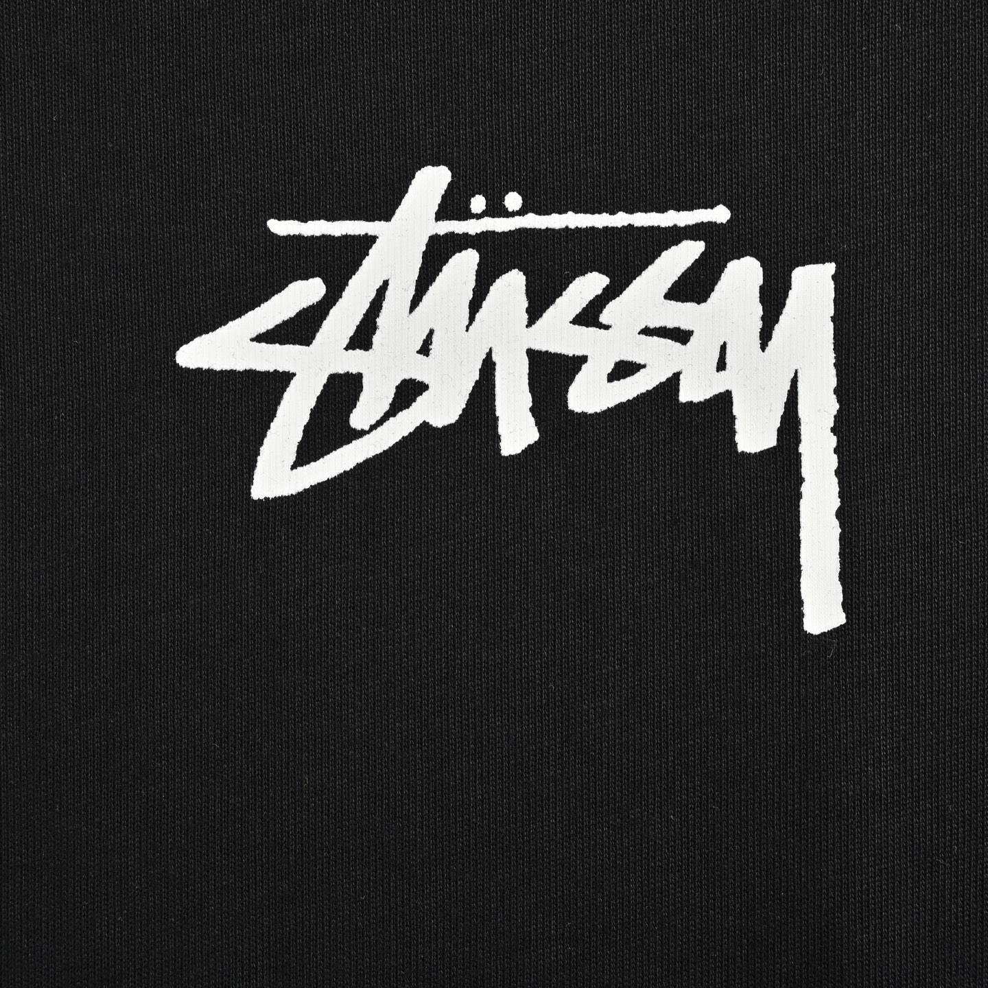 Stussy/斯图西 25ss 樱桃黑八印花短袖 前幅字母印花搭配背后樱桃黑八图案