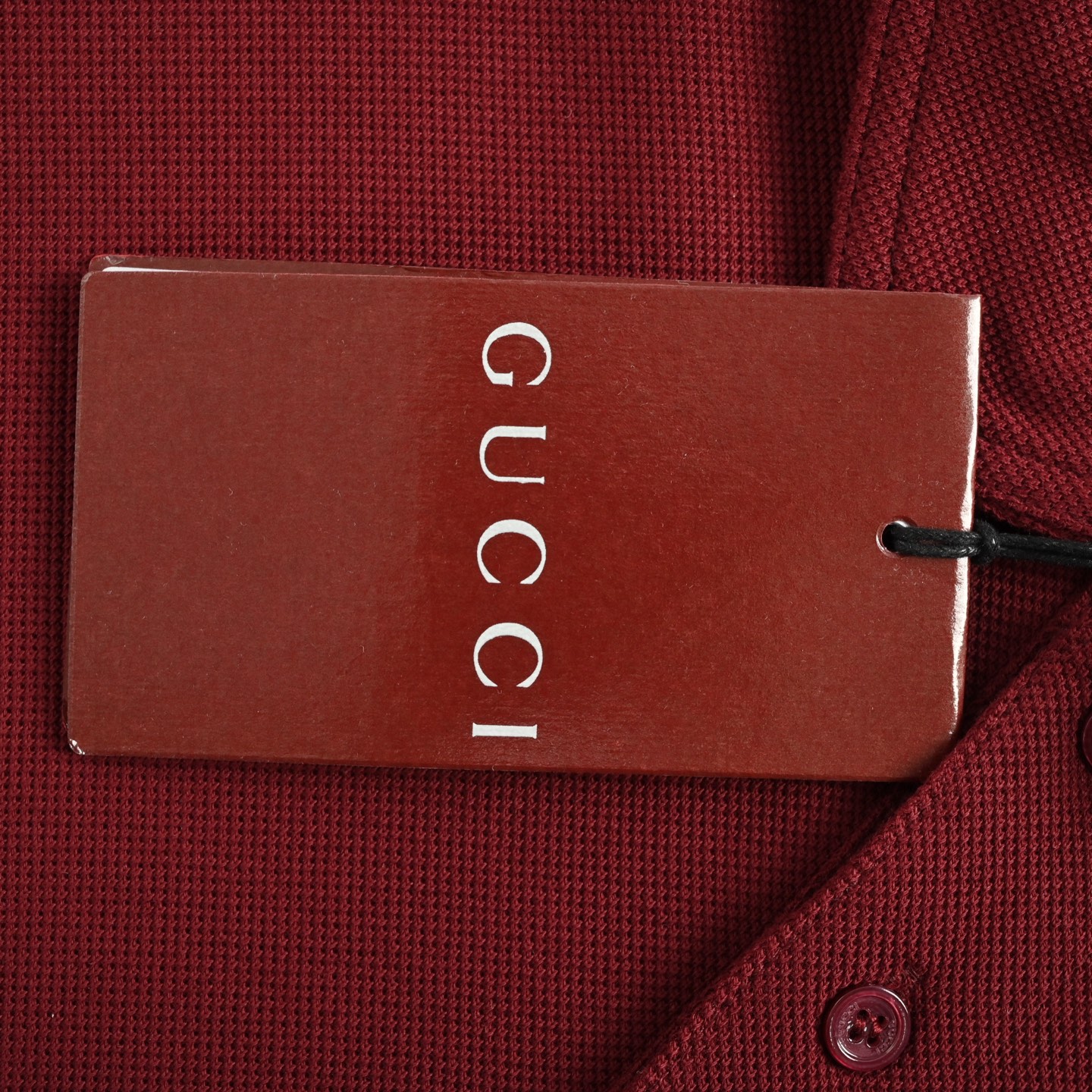 Gucci/古驰 25ss 领口字母印花Polo短袖