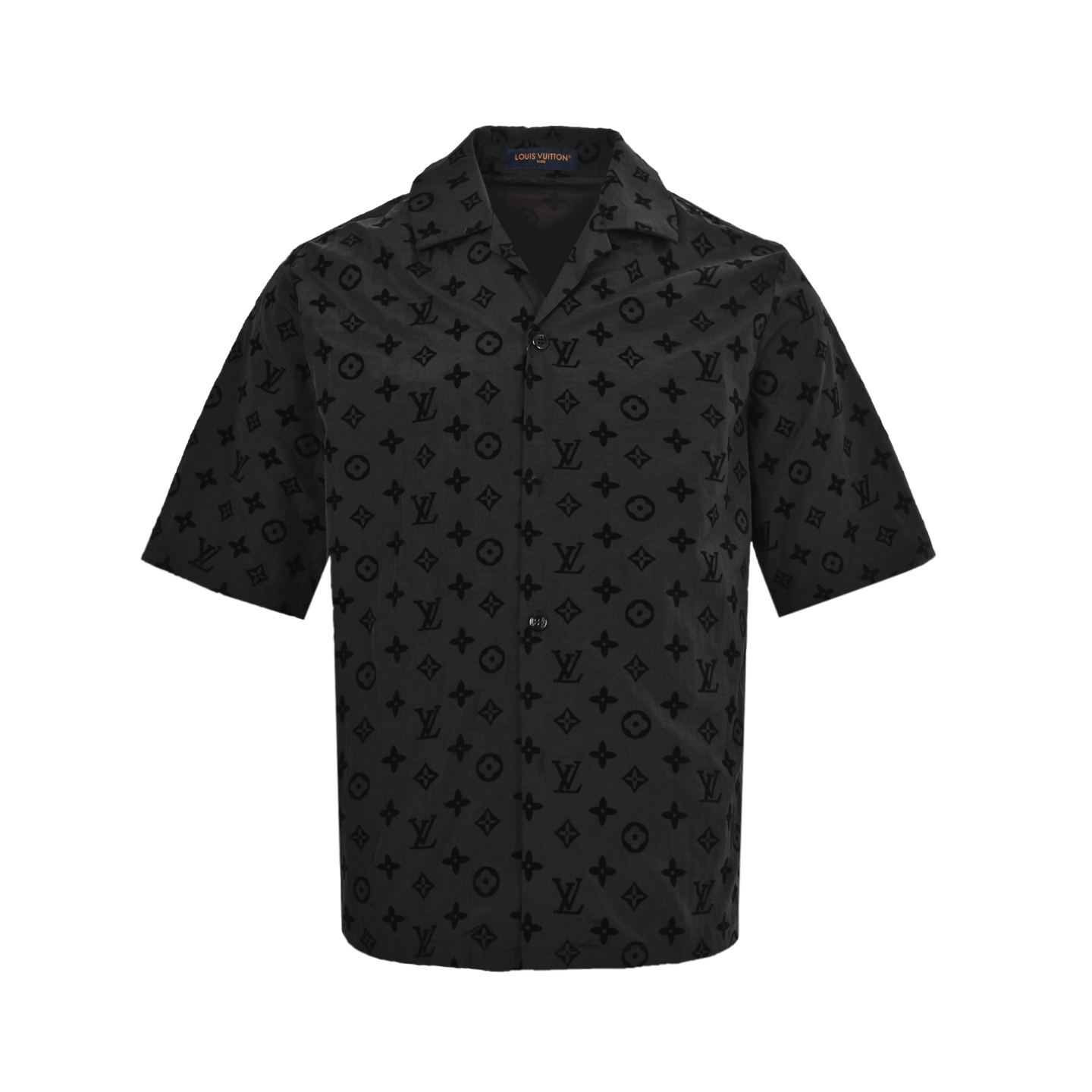 Louis Vuitton/路易威登 25ss 满印老花植绒短袖衬衫