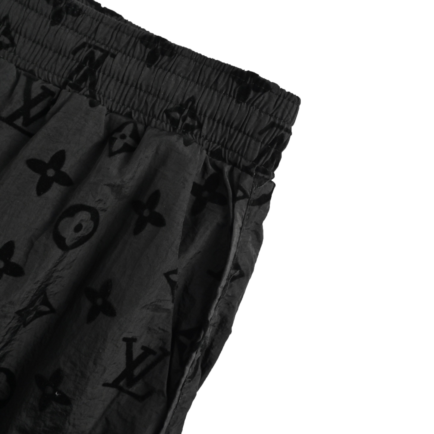 Louis Vuitton/路易威登 25ss 满印老花植绒沙滩短裤