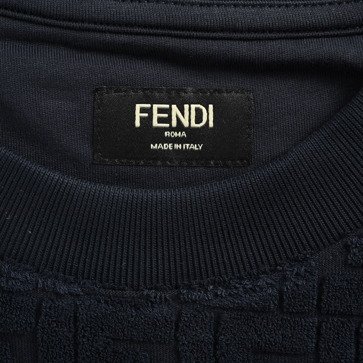 Fendi/芬迪 25ss FF凹凸提花毛巾短袖