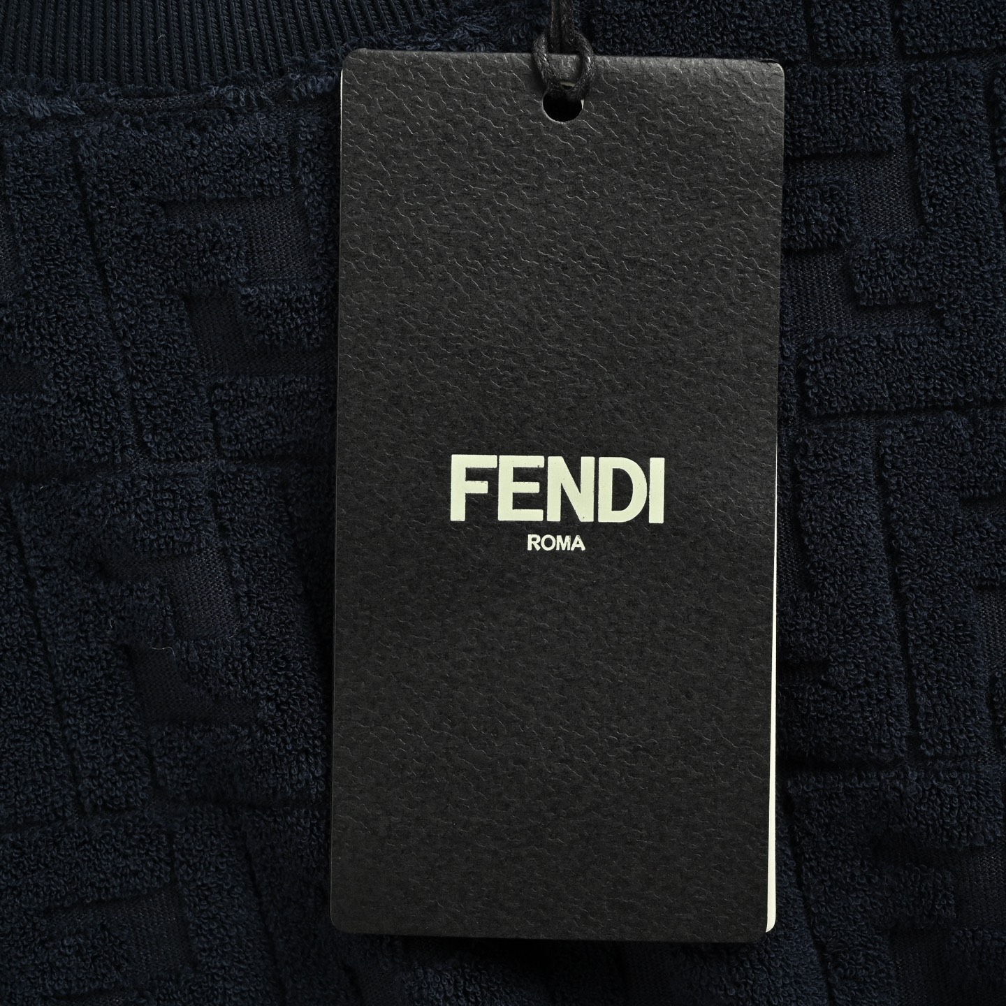 Fendi/芬迪 25ss FF凹凸提花毛巾短袖