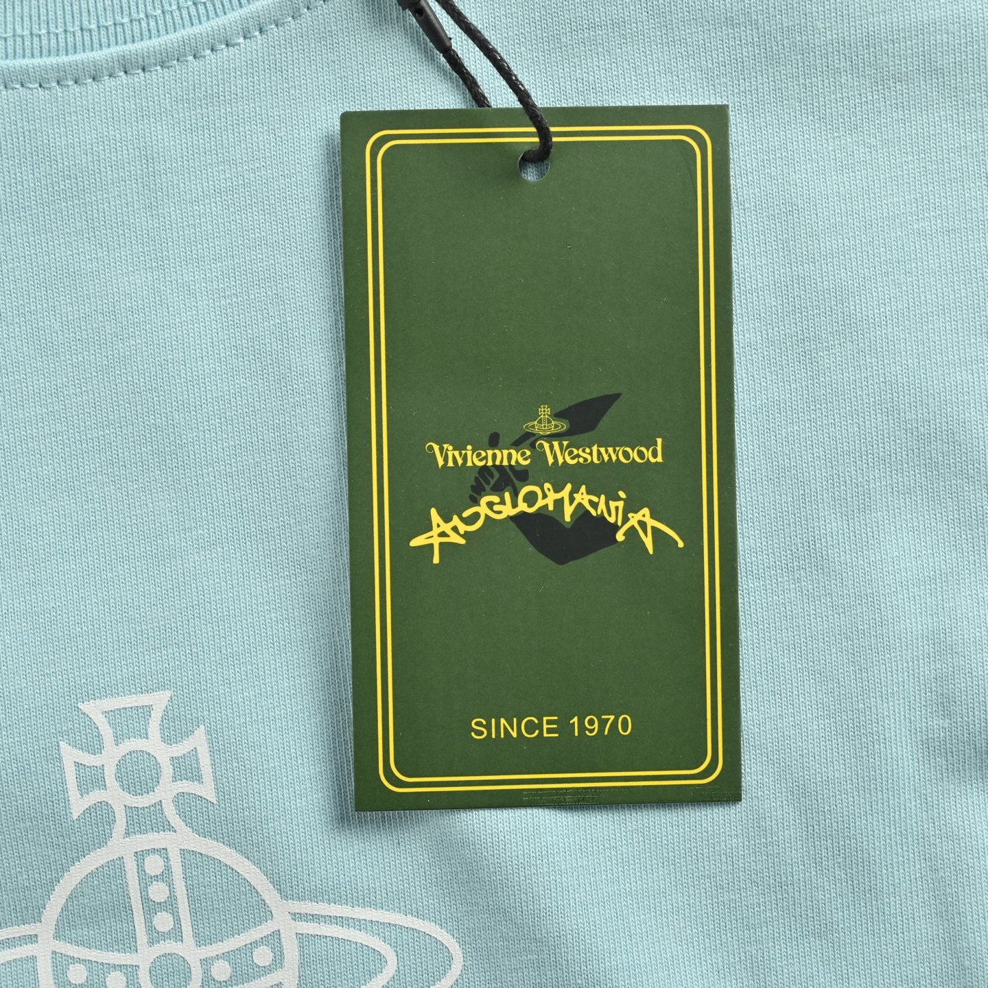 Vivienne Westwood/西太后 25ss logo图案印花明线短袖 黑色 白色 天蓝色 红色