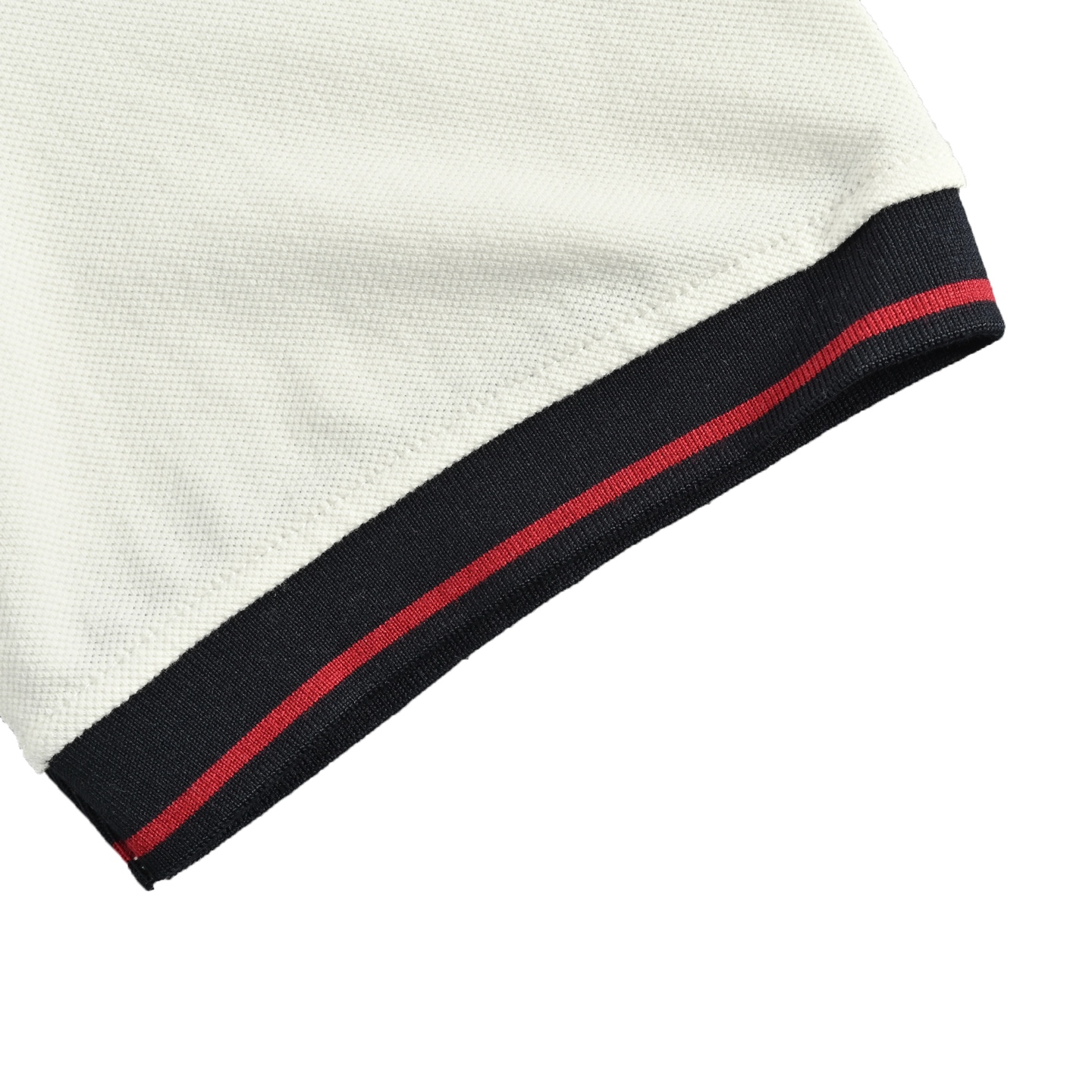 Moncler/蒙口 胸口徽标刺绣Polo短袖 白色 宝蓝