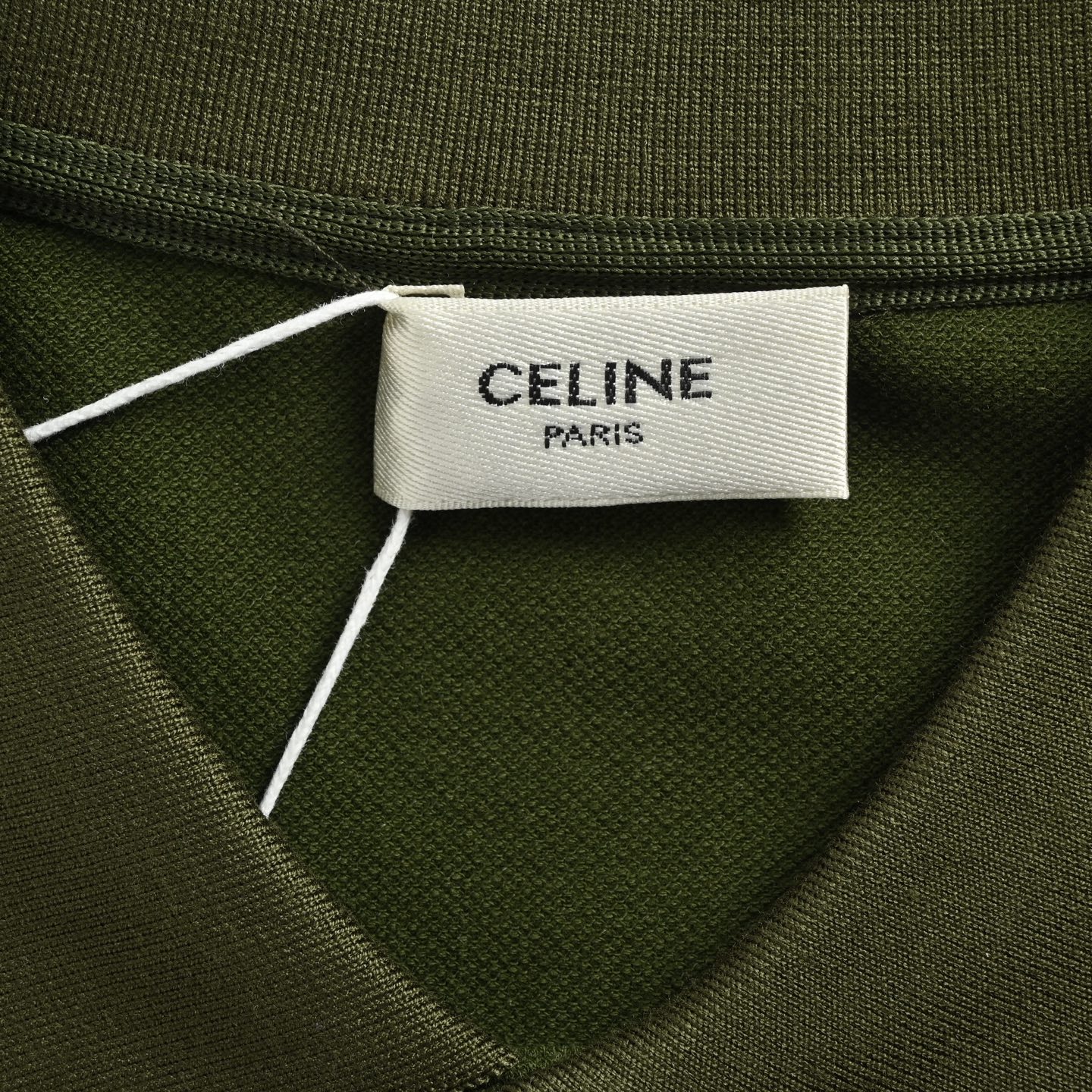 Celine/赛琳 25ss 经典凯旋门小标刺绣Polo短袖 白色 黑色 军绿