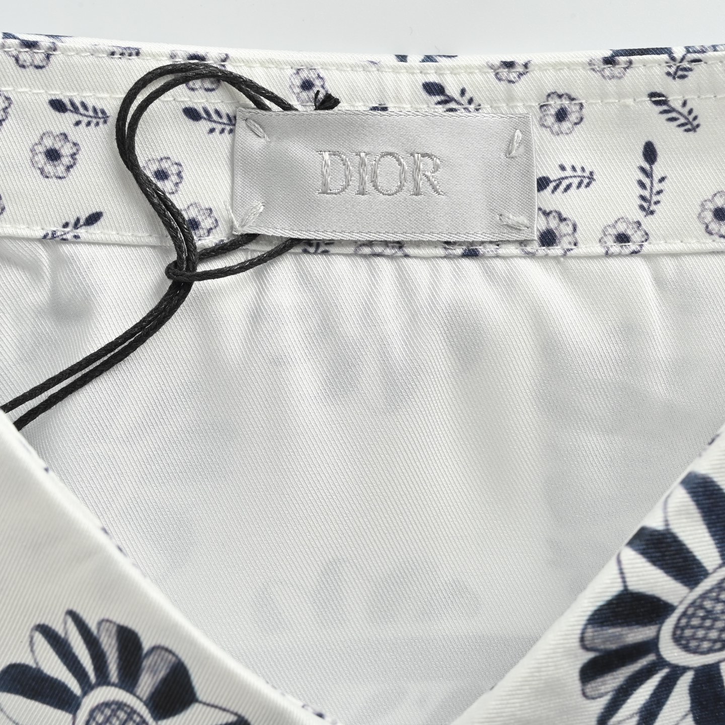 Dior/迪奥 25ss Hyltonnel联名款动物花绘桑蚕丝衬衫