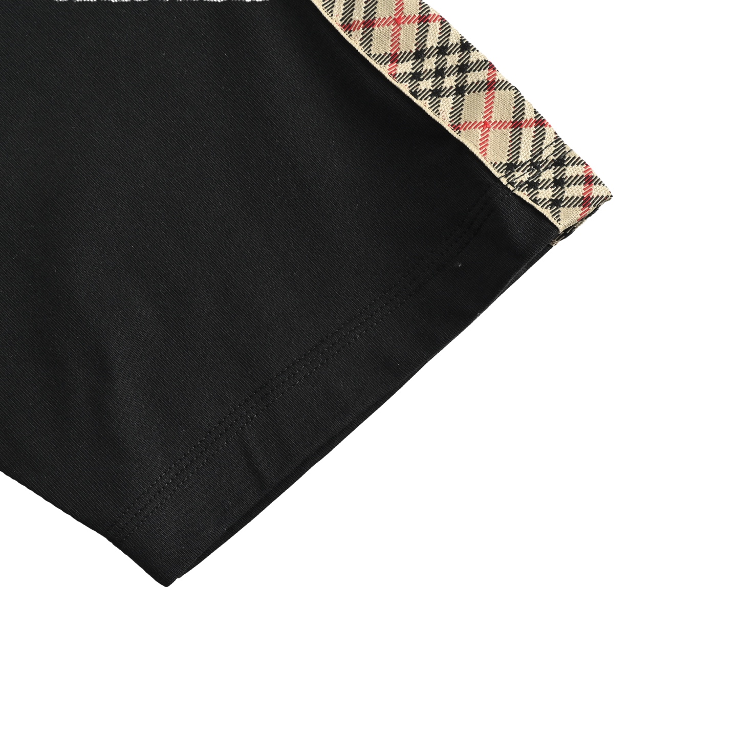 Burberry/巴宝莉 25ss 战马刺绣肩部格纹织带短袖