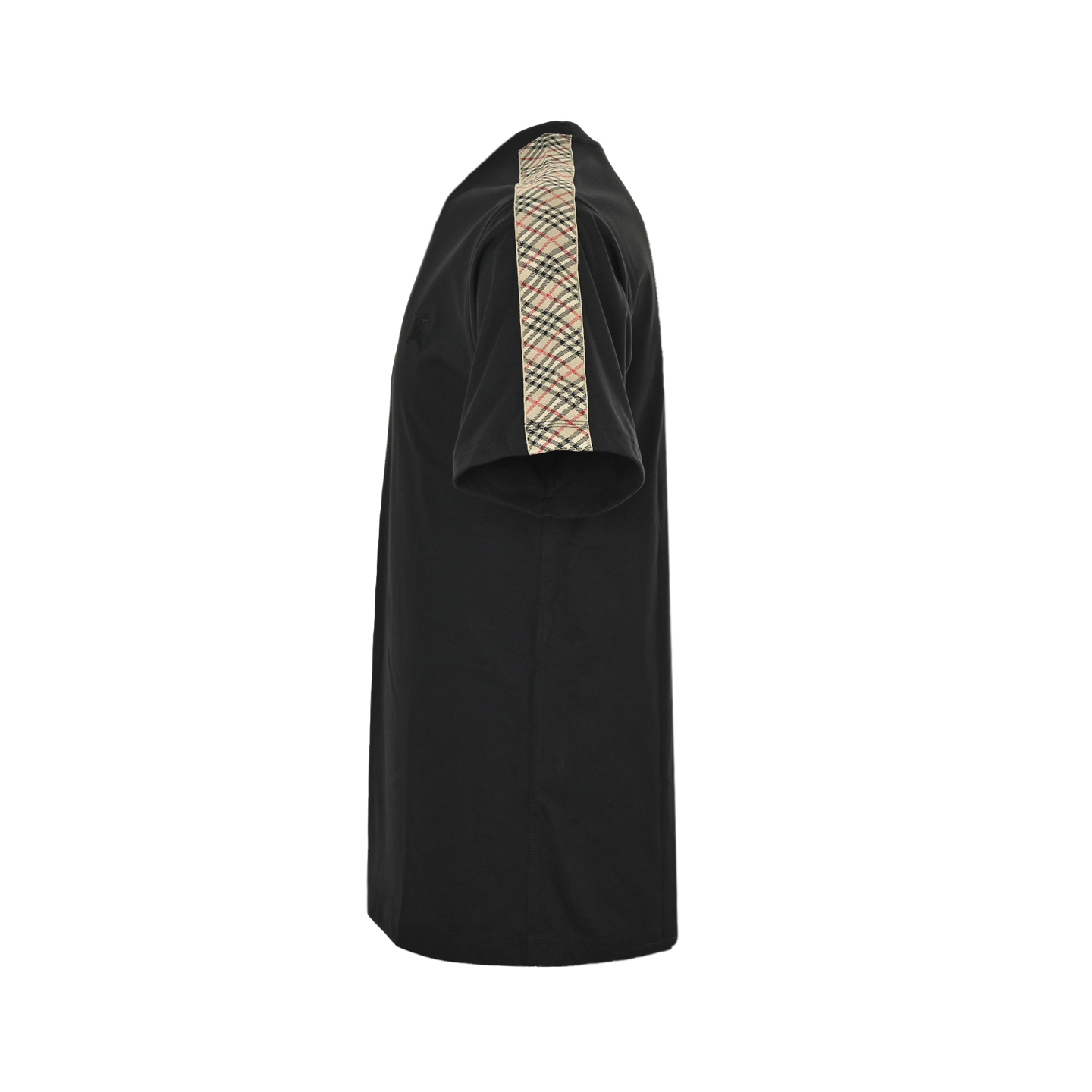 Burberry/巴宝莉 25ss 战马刺绣肩部格纹织带短袖