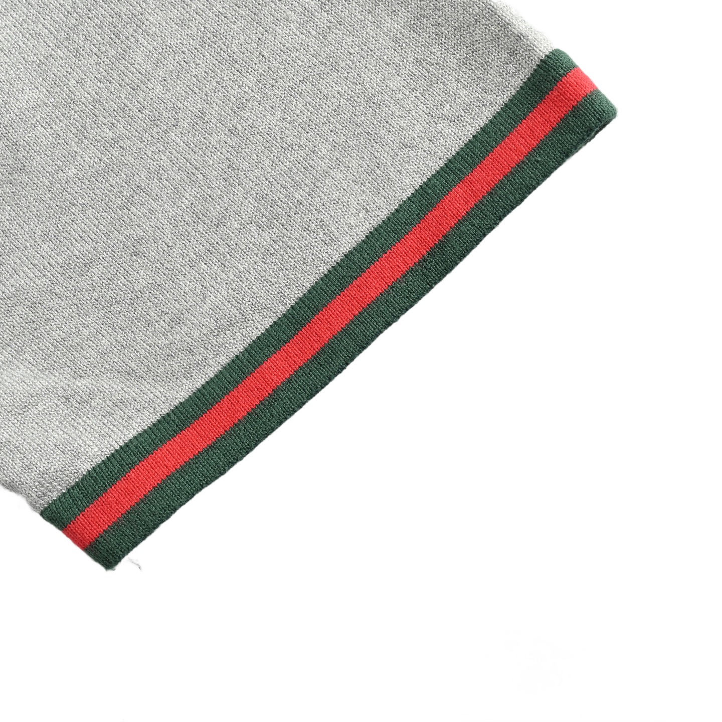 Gucci/古驰 25ss 红绿条纹银线针织Polo短袖