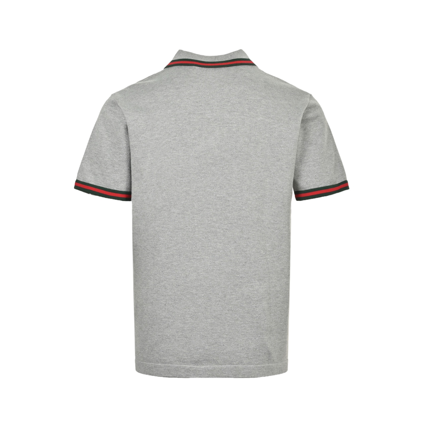 Gucci/古驰 25ss 红绿条纹银线针织Polo短袖