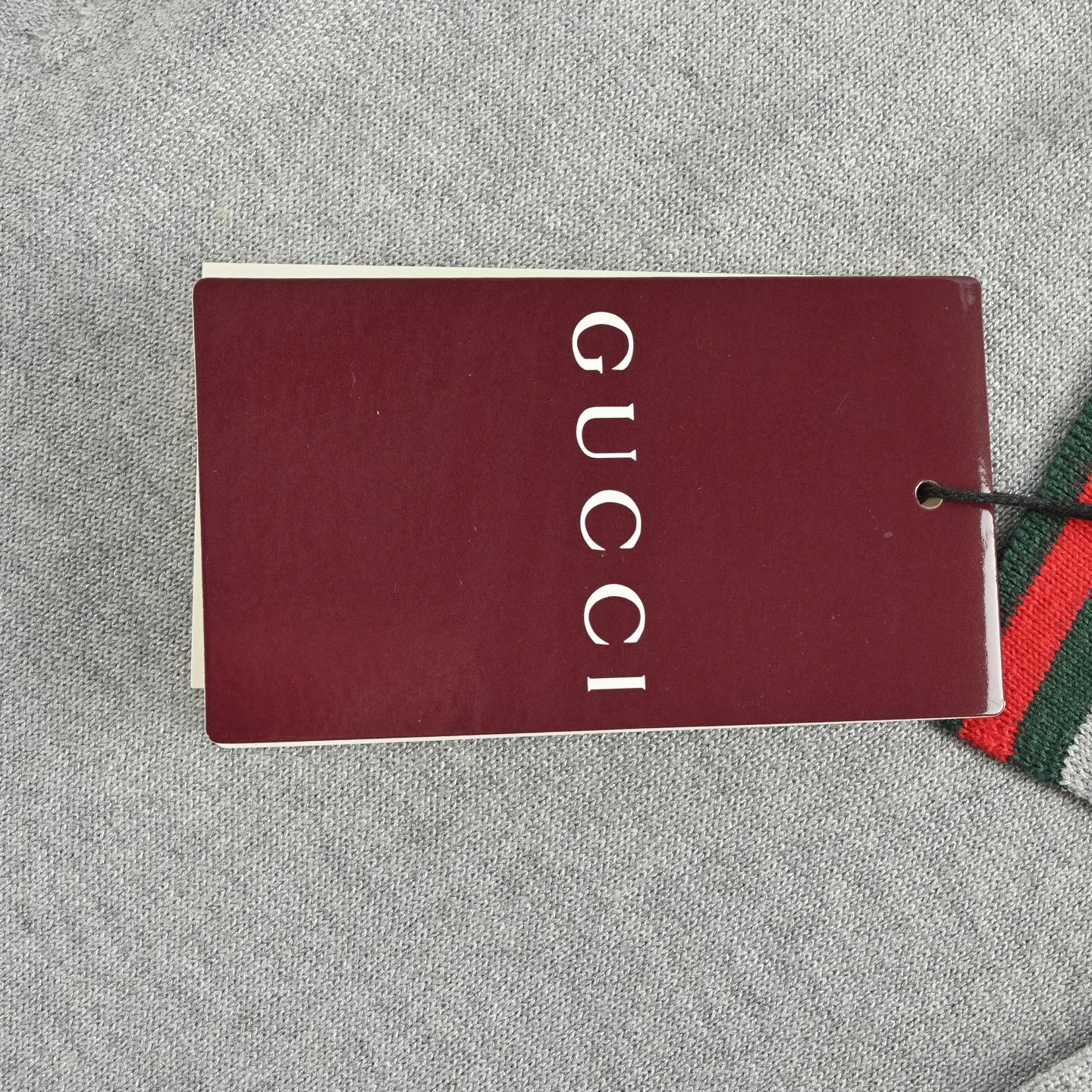 Gucci/古驰 25ss 红绿条纹银线针织Polo短袖