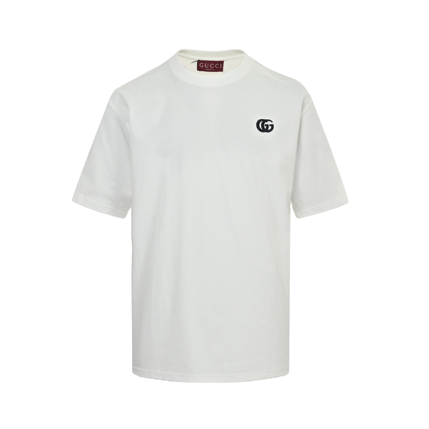 Gucci/古驰 25ss GG刺绣短袖 胸前双G高密立体刺绣logo