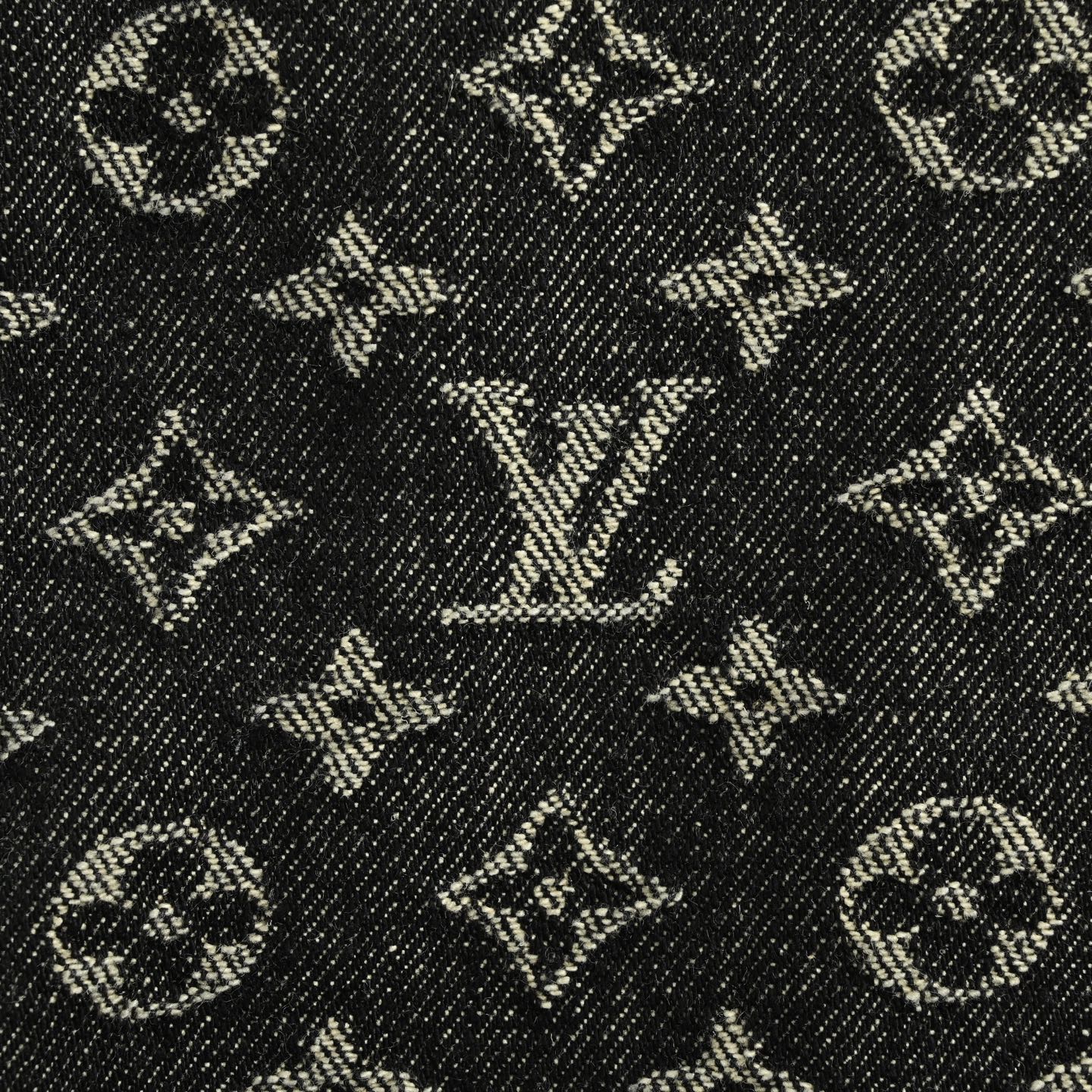 Louis Vuitton/路易威登 FA满印珍珠扣老花牛仔短裤