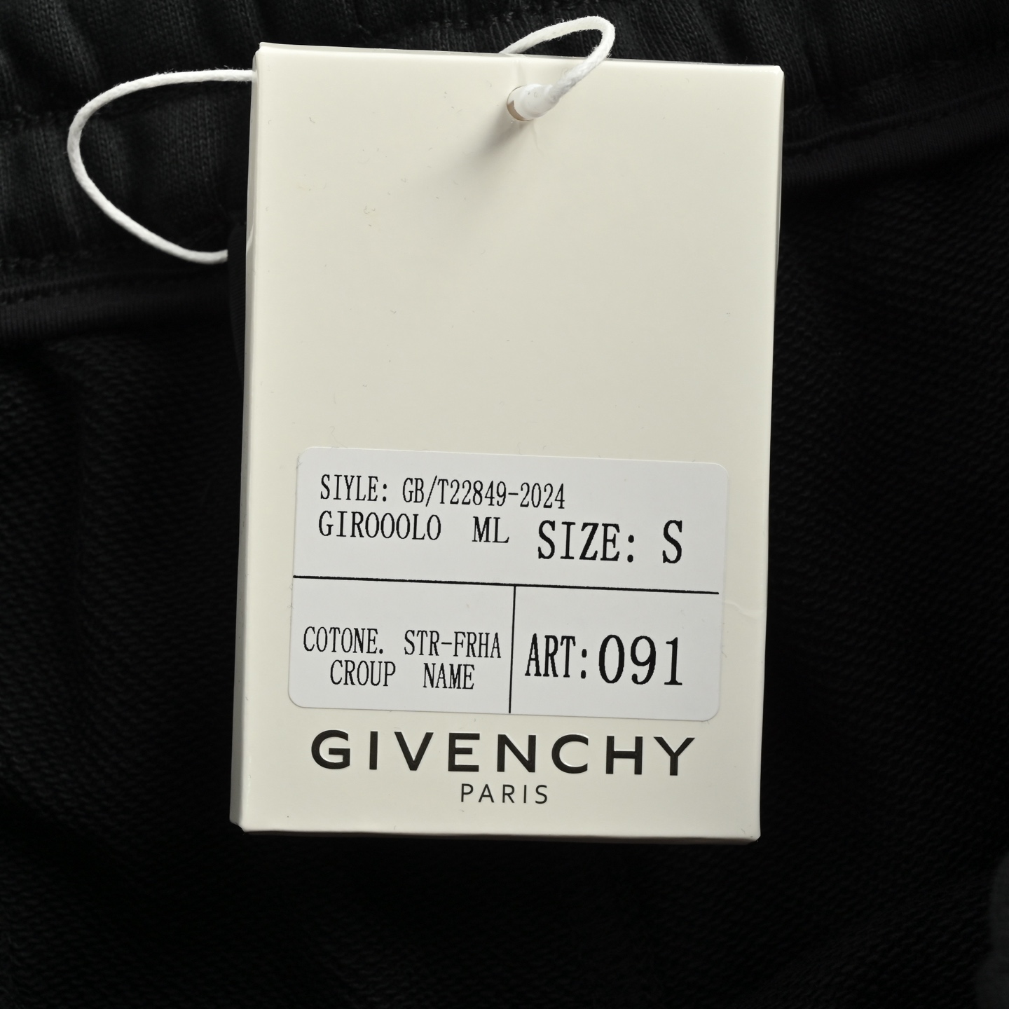 GIVENCHY/纪梵希 25ss 4G宫格刺绣短袖