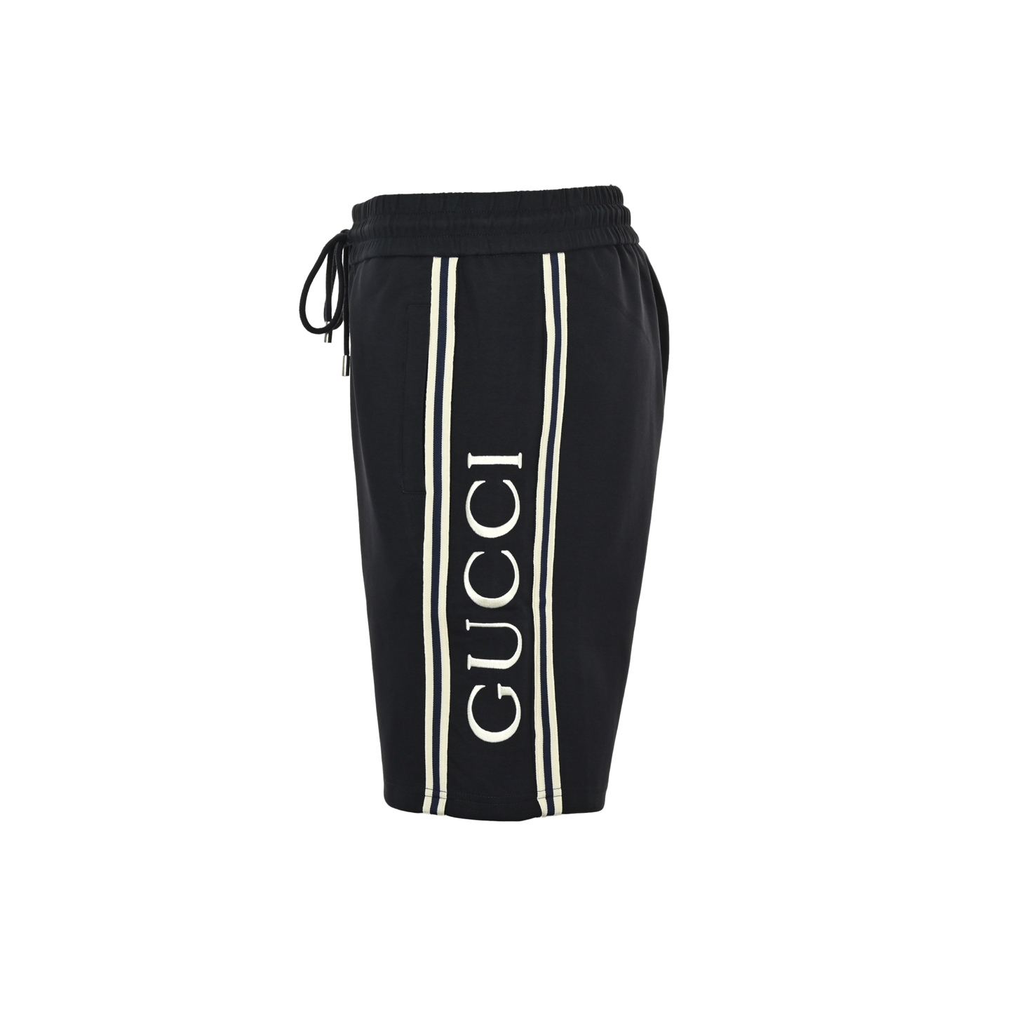 Gucci/古驰 25ss 侧边织带刺绣字母短裤 杏色 黑色-High Quatity Cheap Brand wholesale wholesaler seller Clothes Bags handbags Sneakers Top Fashion Clothing Shoes from China Factory Chinese suppliers best Quality Beautiful Price Gucci/古驰 25ss 侧边织带刺绣字母短裤 杏色 黑色