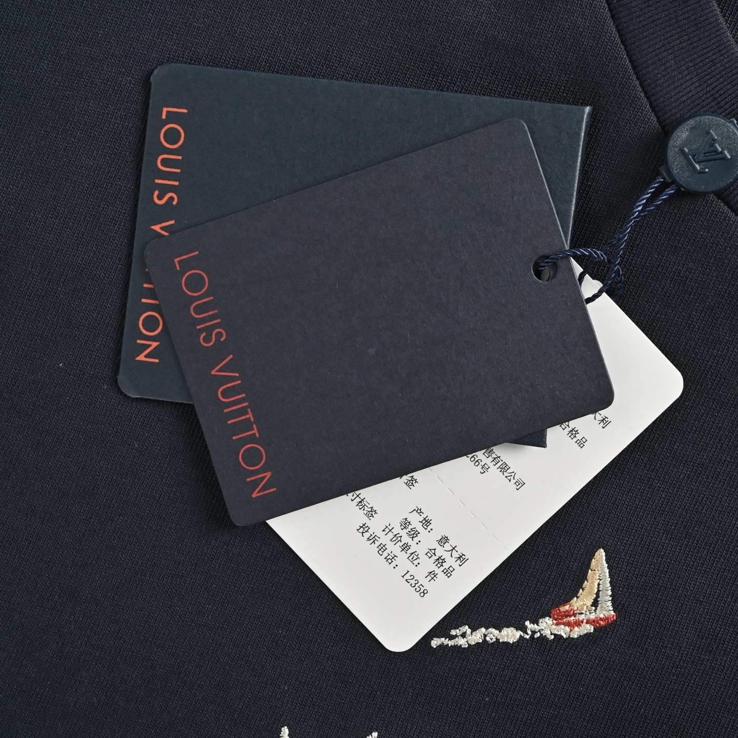 Louis Vuitton/路易威登 25ss 帆船刺绣logo短袖 圆领T恤
