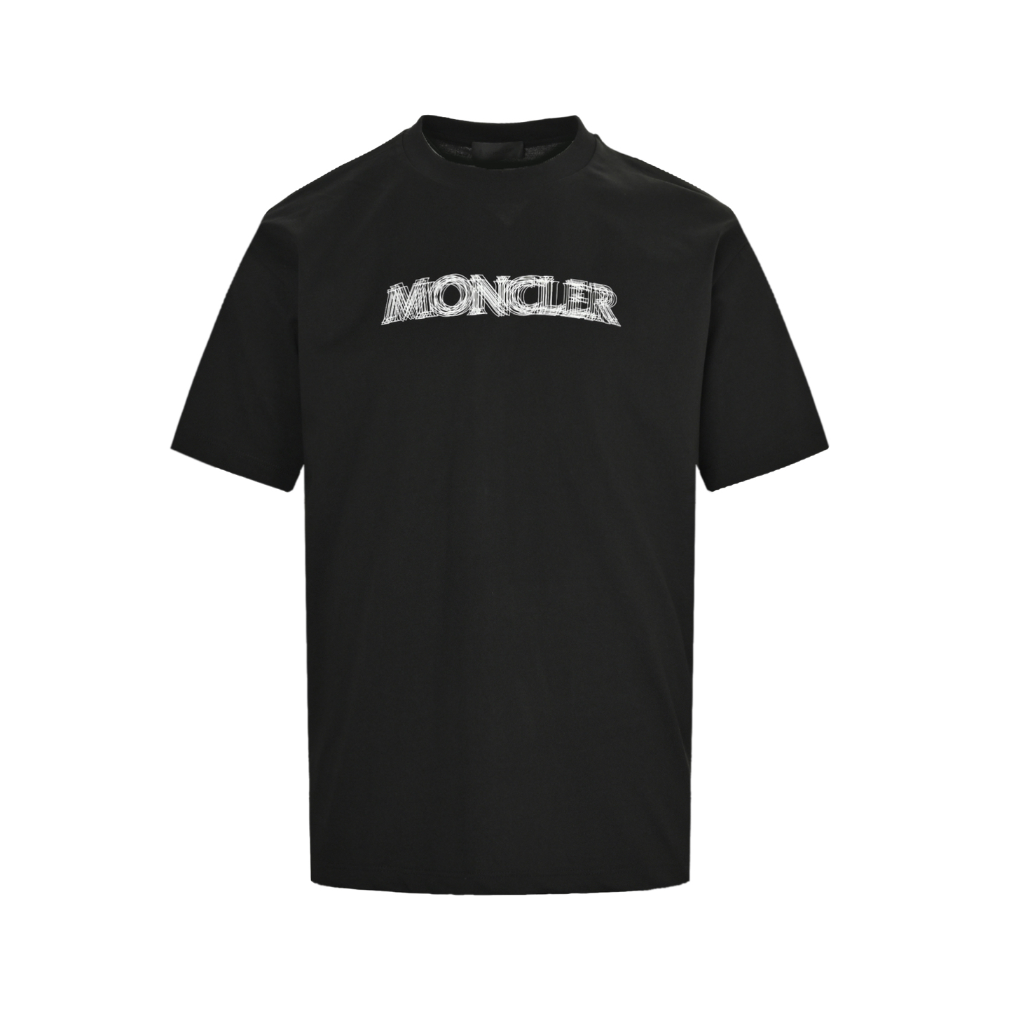 Moncler/蒙口 25ss 线条重影字母印花短袖