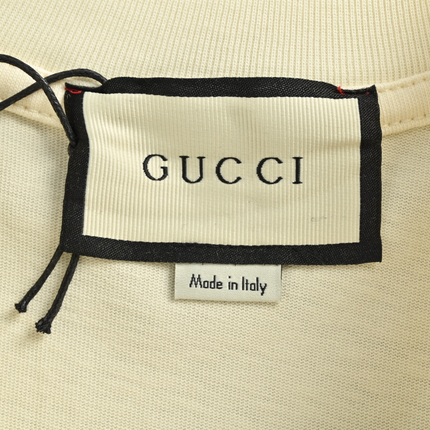 Gucci/古驰 25ss 领口字母徽标刺绣短袖